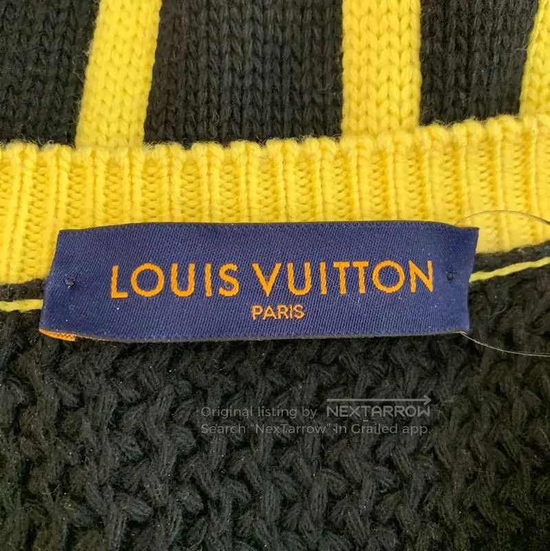 Louis Vuitton Louis Vuitton Black Wool Knit Sweater . Size US L / EU 52-54 / 3 - 5 Thumbnail