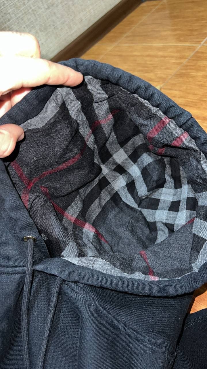 Burberry BURBERRY BLACK CHECKED HOOD HOODIE Size US XL / EU 56 / 4 - 5 Thumbnail