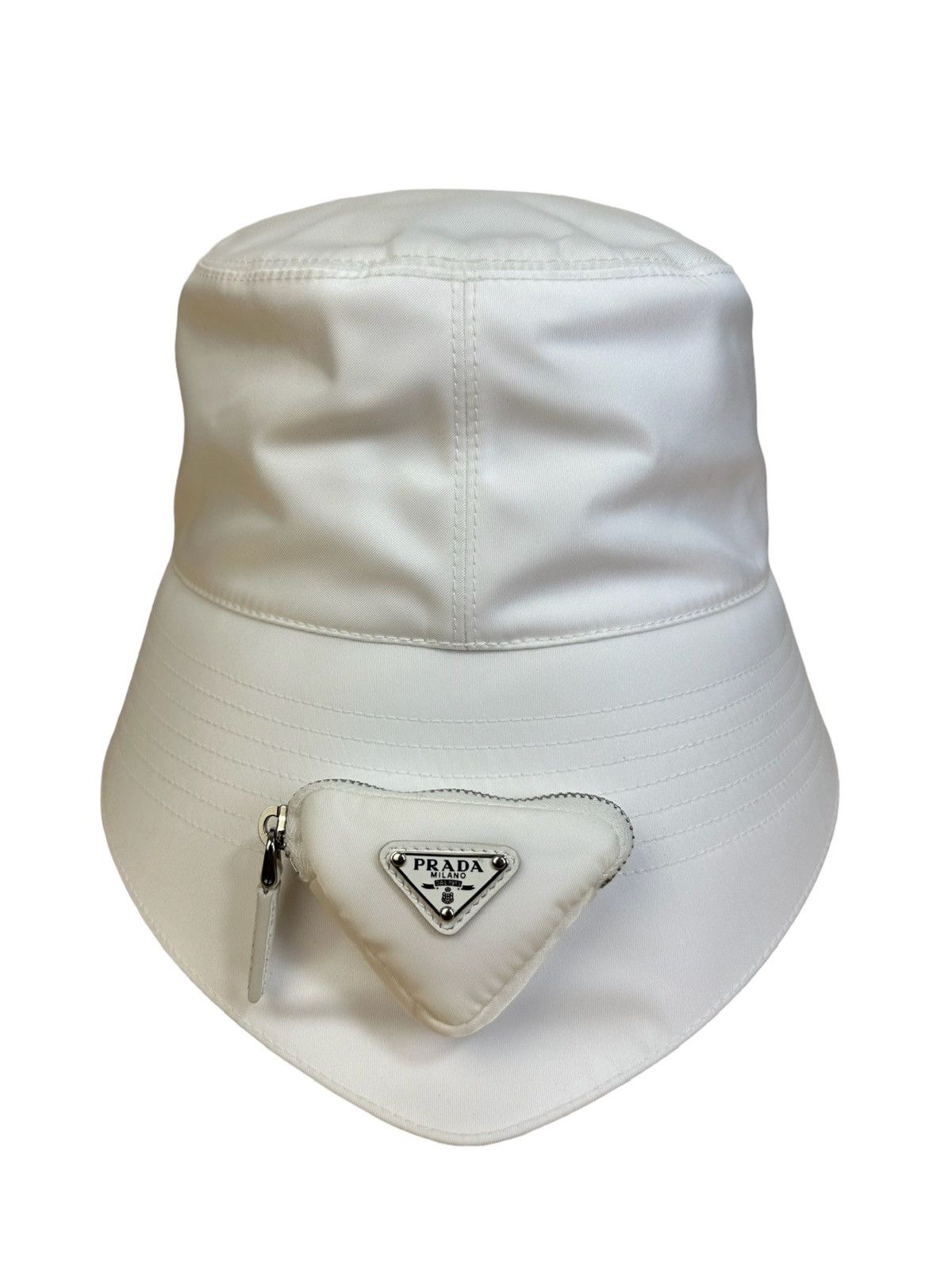 Prada Prada asymmetric nylon hat Size ONE SIZE - 4 Thumbnail