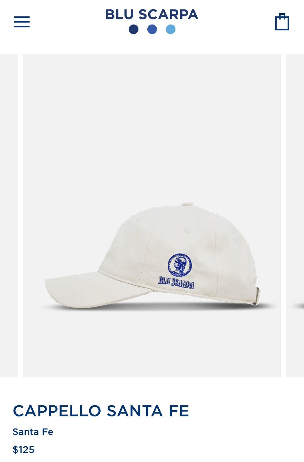 Vintage BLU SCARPA CAPPELLO SANTA FE TENNiS DAD HAT BASEBALL CAP Size ONE SIZE - 1 Thumbnail