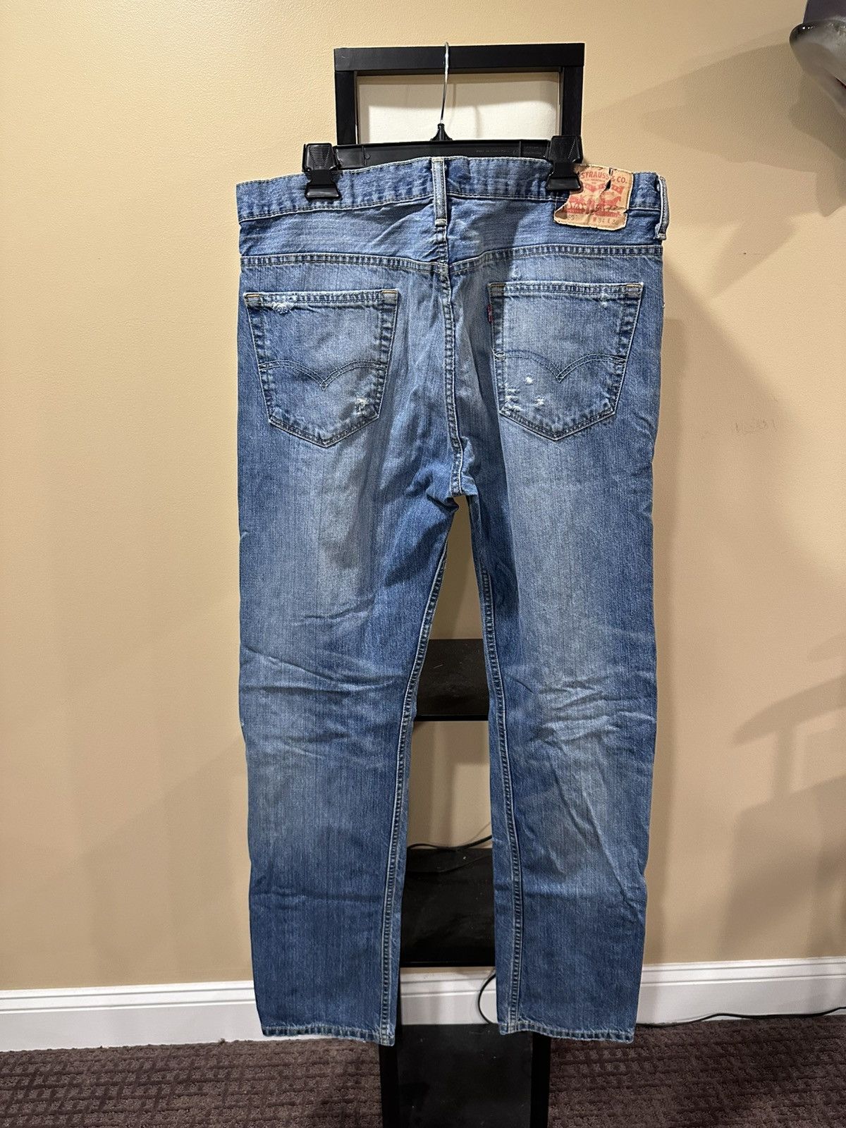 Levi's Vintage Clothing Levi’s Vintage 569 Blue Denim Thrashed Distressed Pants Size US 34 / EU 50 - 7 Thumbnail
