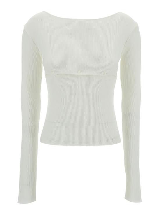 LOW CLASSIC LOW CLASSIC Women Tops LOW24SCKN010WHITE White Size M / US 6-8 / IT 42-44 - 1 Thumbnail