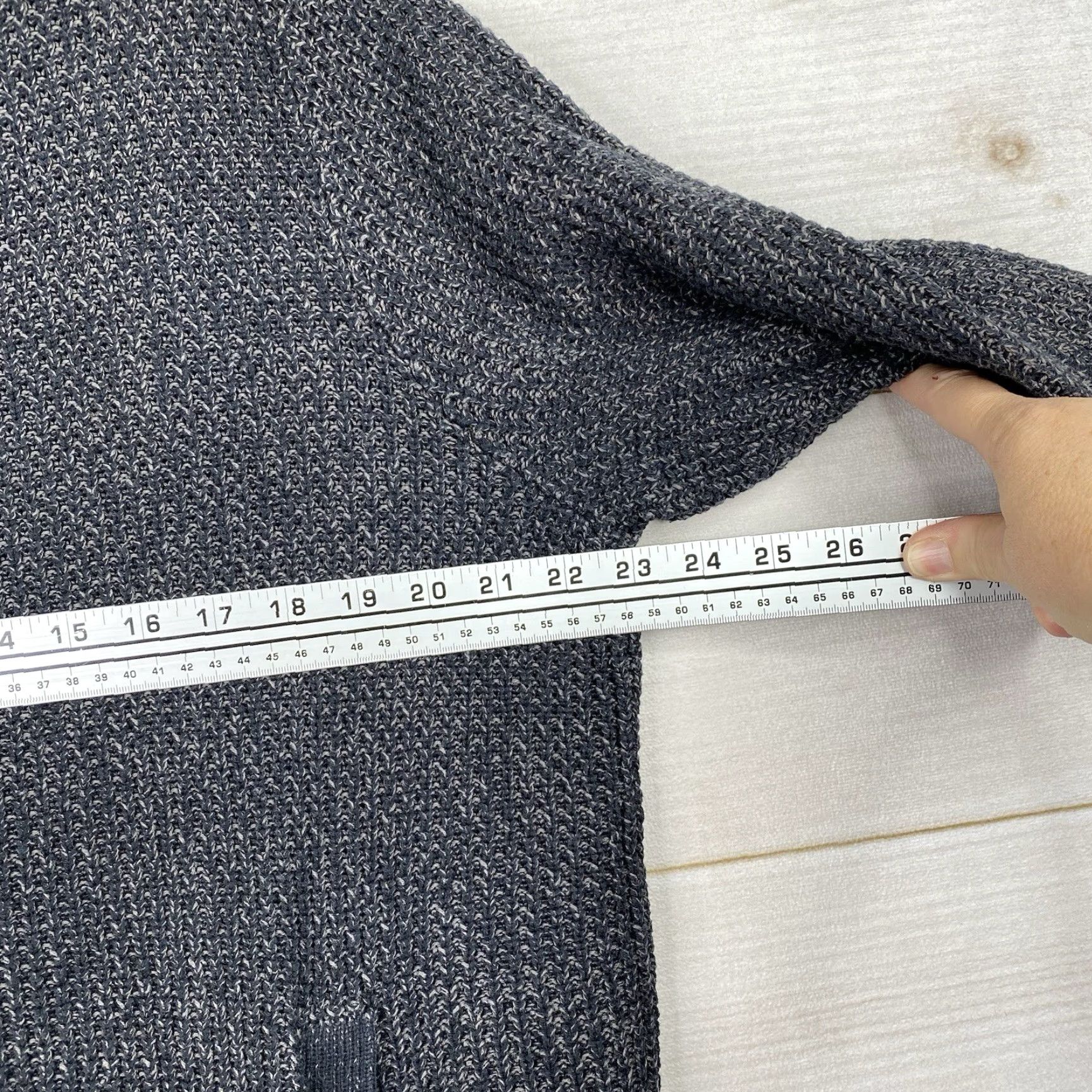 Vintage Rock & Republic Sweater Cardigan Full Zip Mock Neck Wool? Black Dark Gray L Men’s Regular Knit, Cotton, Rock Theme, Pockets, Fall Winter, Hiking Mens Size US L / EU 52-54 / 3 - 5 Thumbnail