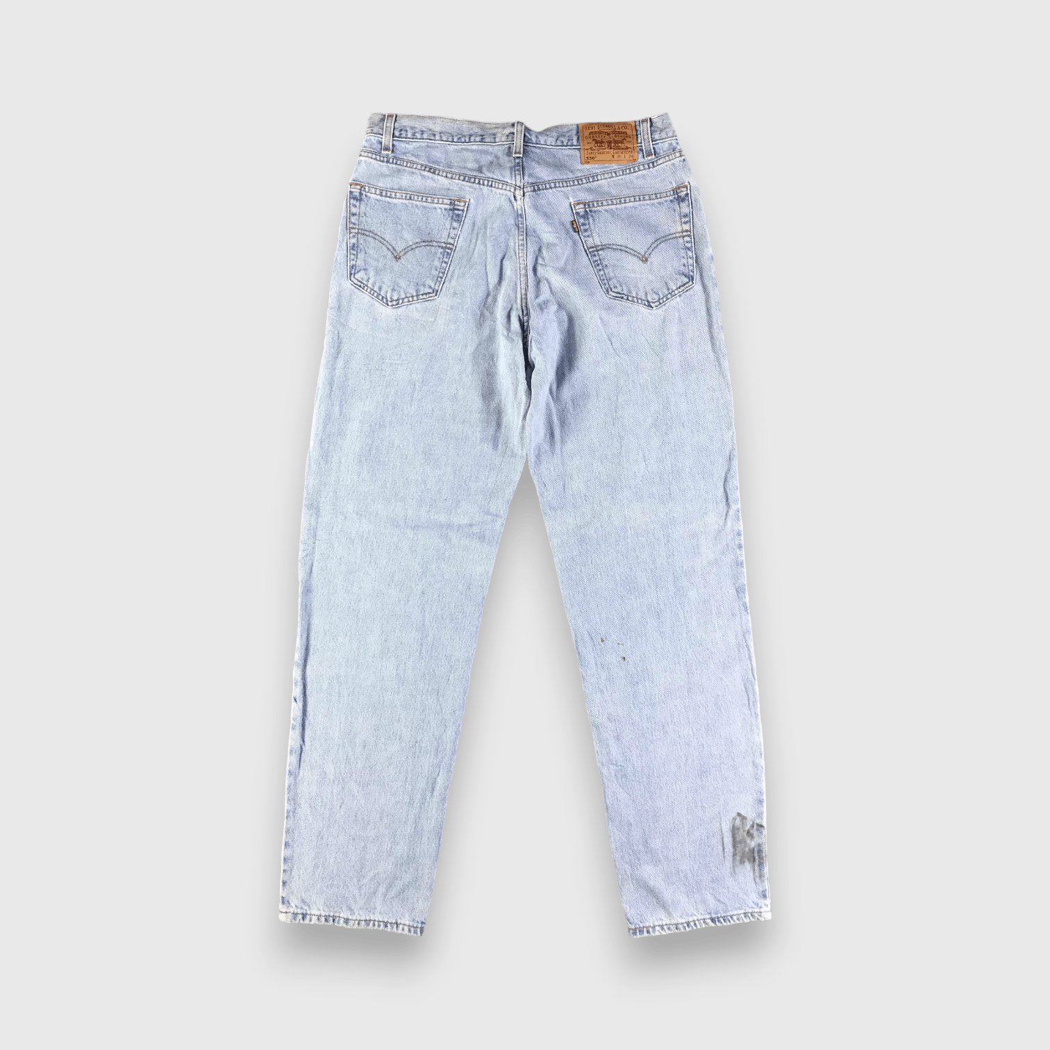 Levi's Vintage 90s Blue Wash Levis 550 Jeans-J2999 Size US 35 - 2 Thumbnail