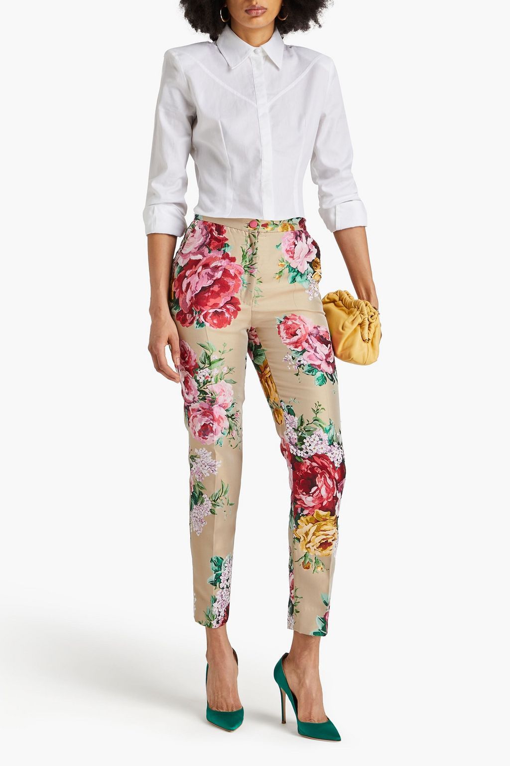 Dolce & Gabbana o1y0925 Floral-Print Sweatpant in Multicolor Size 25" / US 0 / IT 36 - 2 Thumbnail
