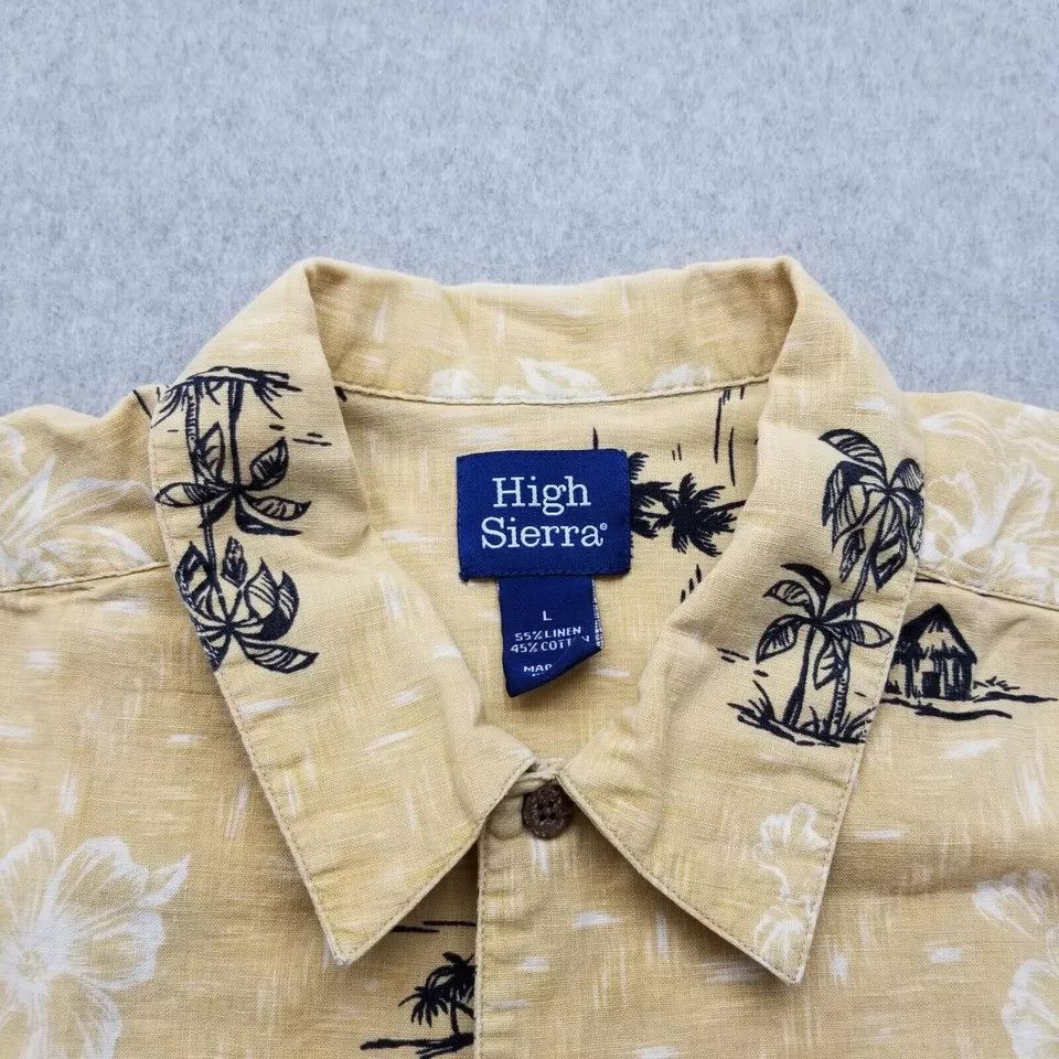 High Sierra High Sierra Shirt Mens Large Hawaiian Floral Button Up Size US L / EU 52-54 / 3 - 8 Thumbnail