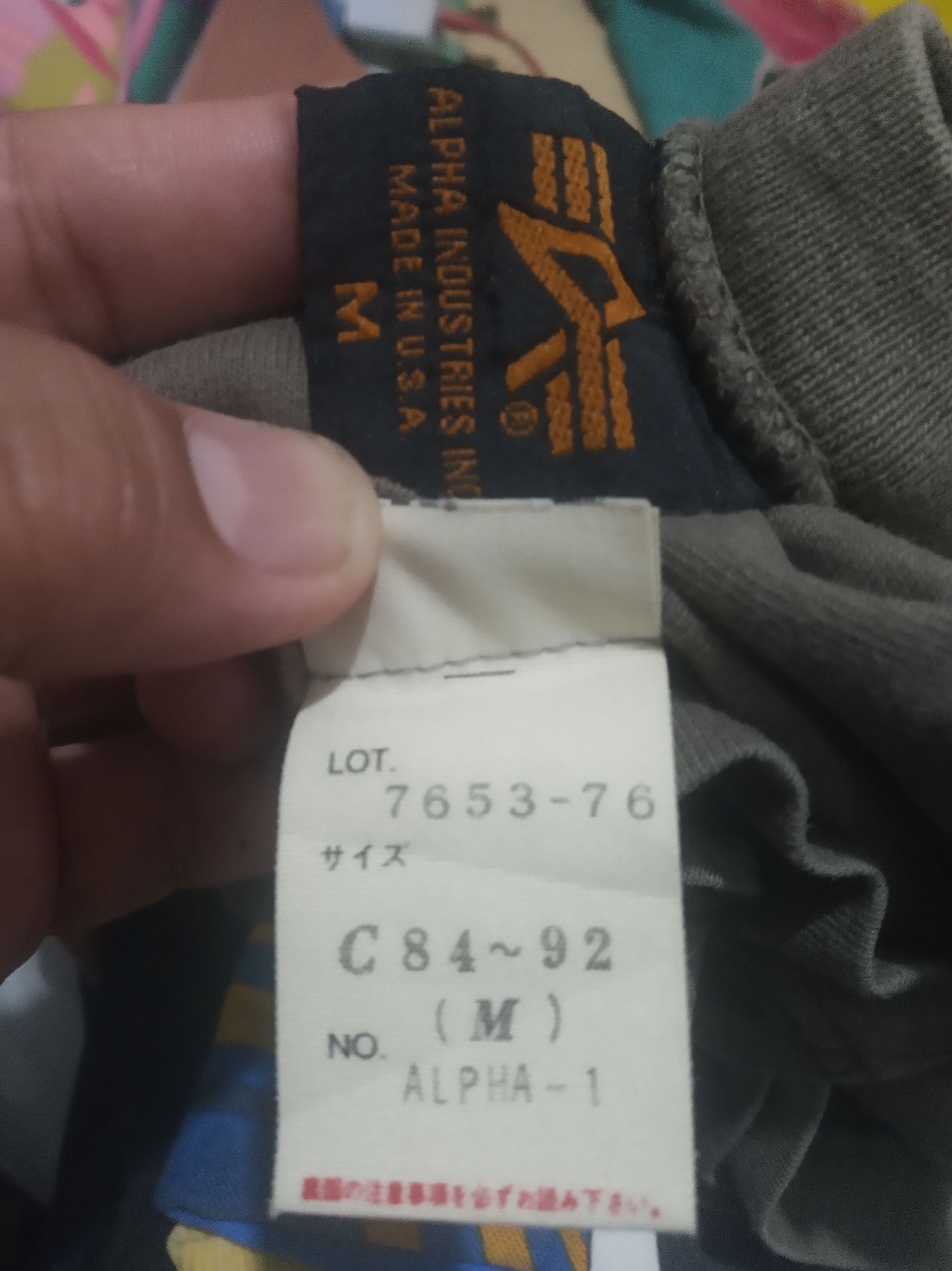 Alpha Industries Alpha Industries " Japan" Size US M / EU 48-50 / 2 - 5 Thumbnail