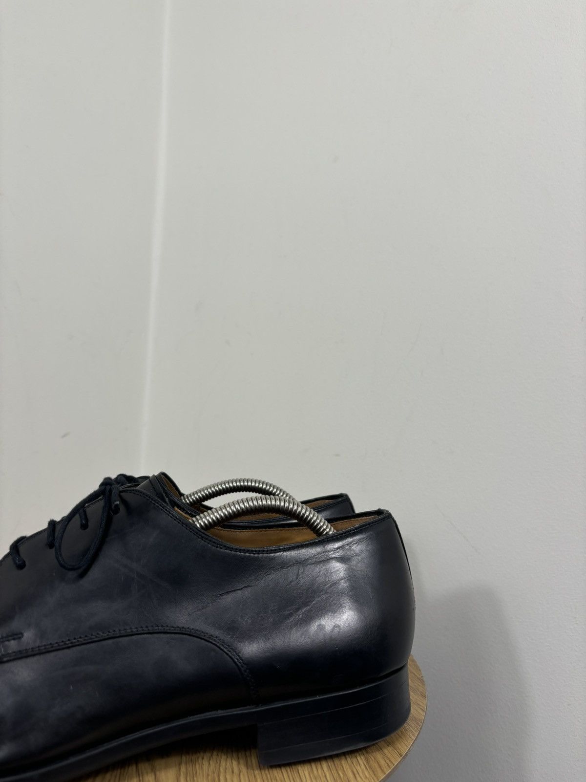 Magnanni Magnanni Men’s Black Leather Cap Toe Oxford Dress Shoes Size US 12 / EU 45 - 13 Thumbnail