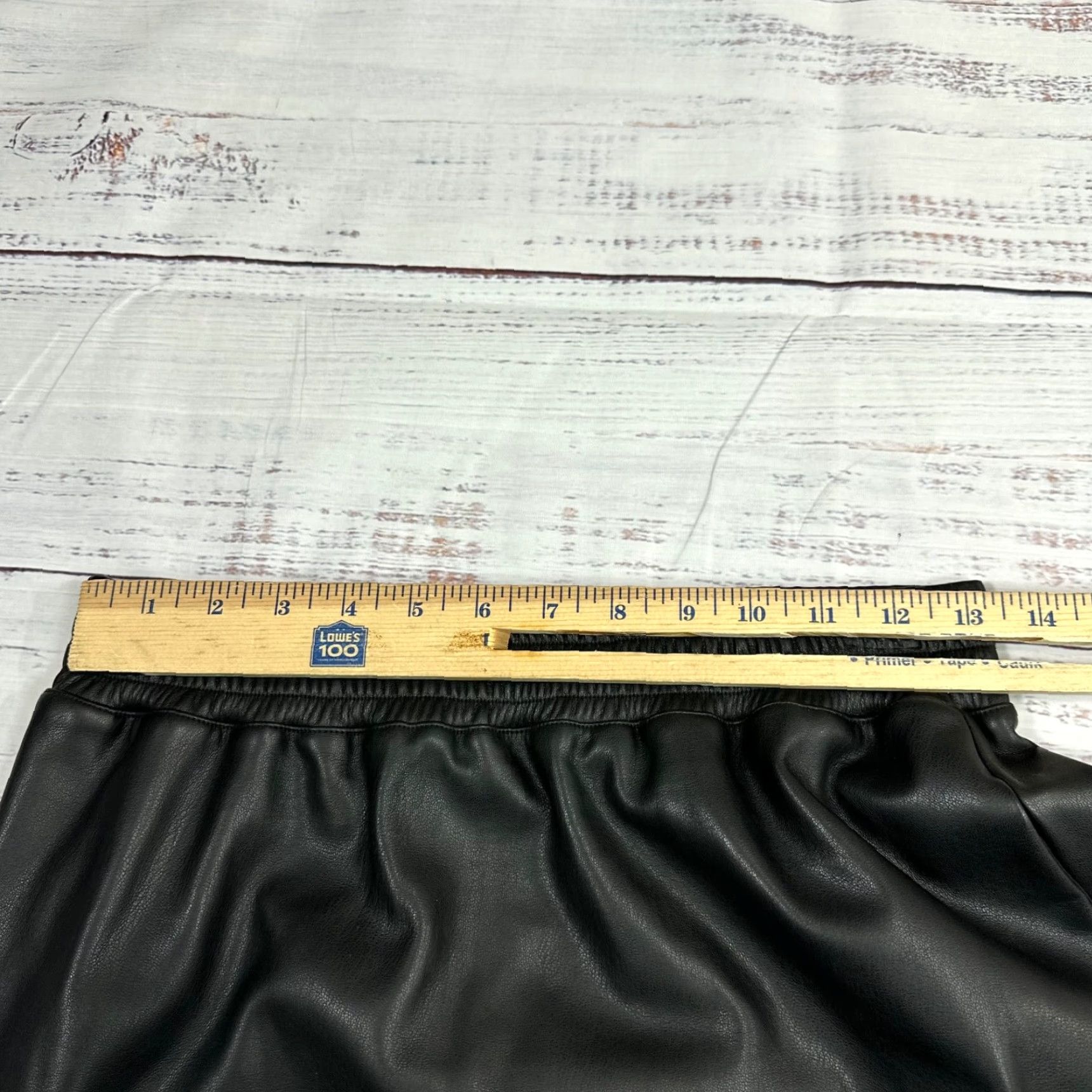 J.Crew J.CREW Universal Standard Womens Faux Leather Skirt S Black Knee Length Size 28" / US 6 / IT 42 - 3 Thumbnail