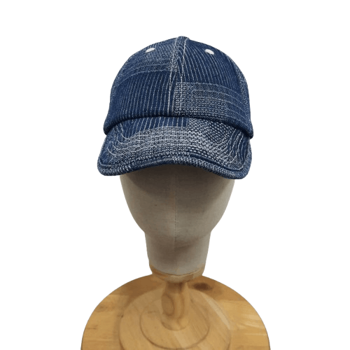 Japanese Brand 💥 Japanese sashiko indigo soft visor work cap Size ONE SIZE - 1 Thumbnail
