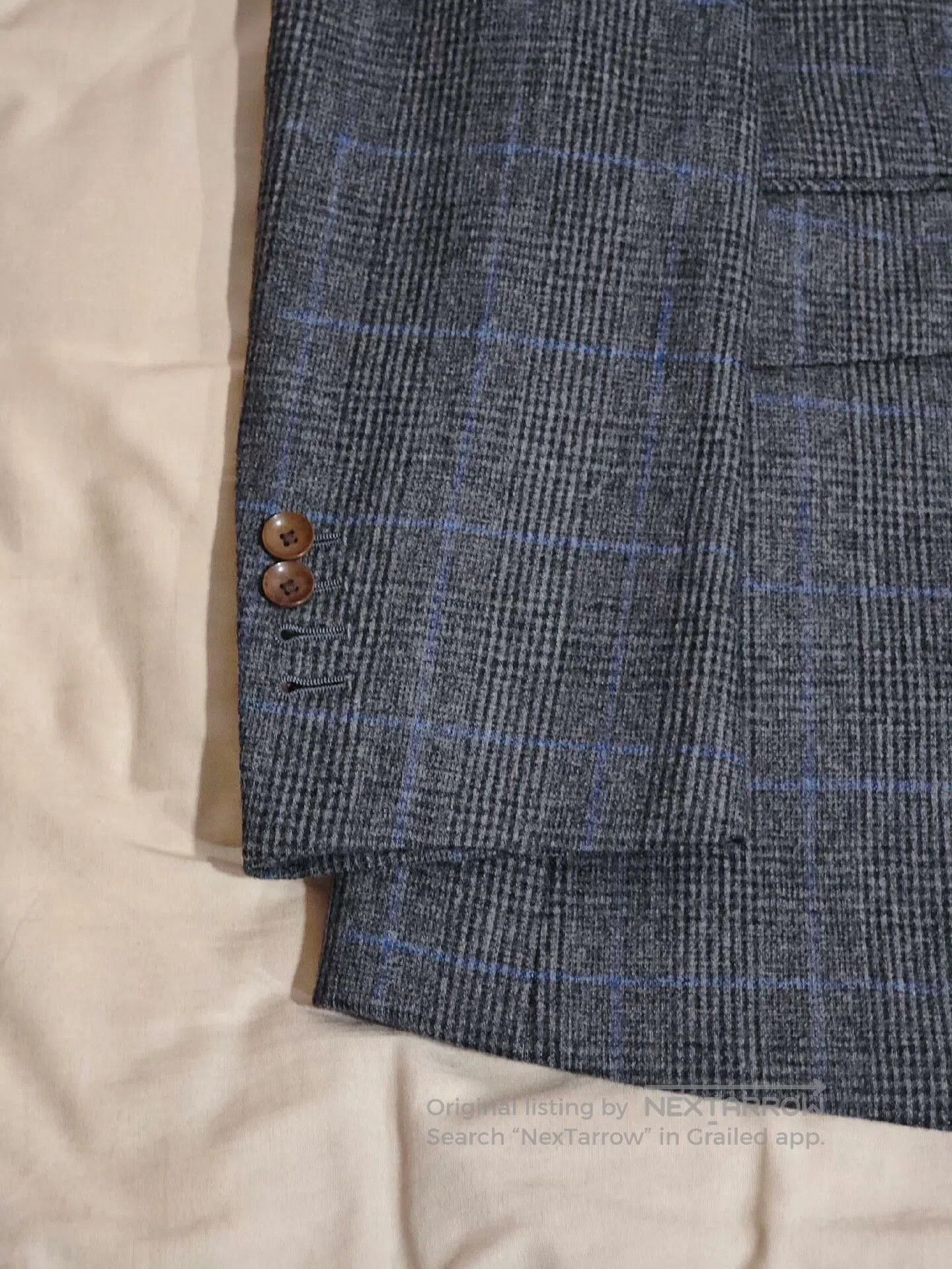 Japanese Brand Tailored Italian Wool Suit in Gray. Size US M / EU 48-50 / 2 - 4 Thumbnail