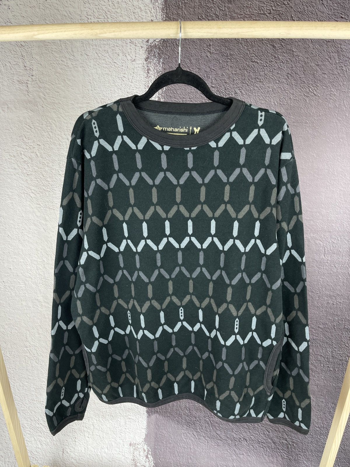 Maharishi Maharishi x Hardy Blechman geometrical pattern sweatshirt Size US XL / EU 56 / 4 - 1 Thumbnail