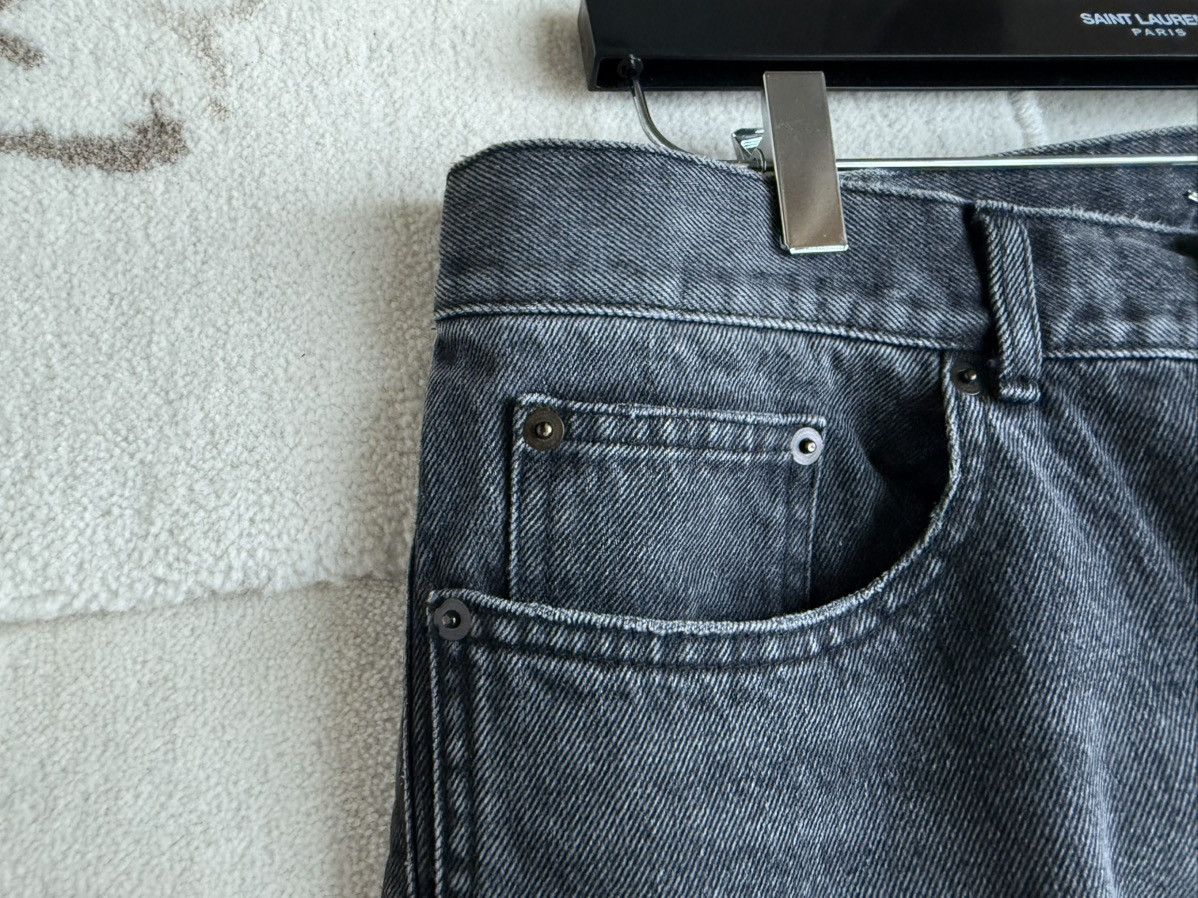 Saint Laurent Paris FW18 Saint Laurent dark grey black denim jeans distressed 32 Size US 32 / EU 48 - 20 Thumbnail