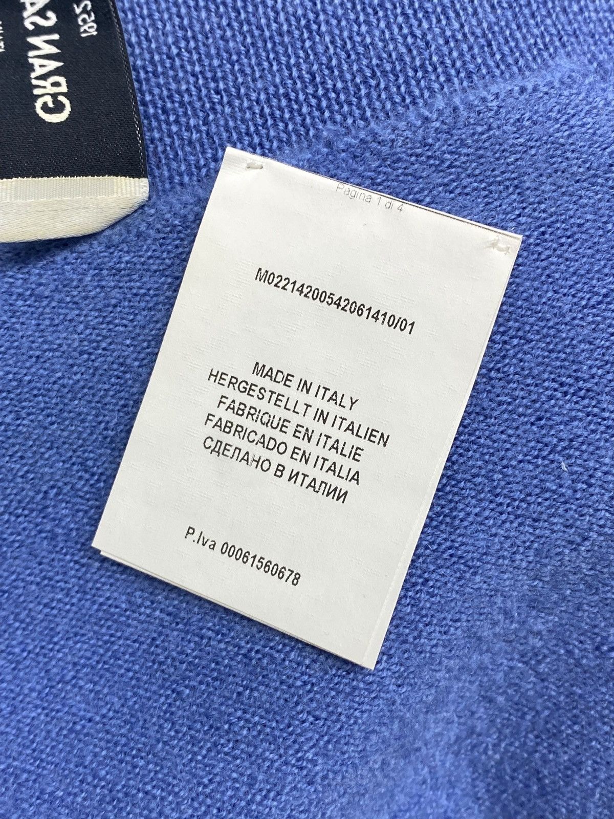 Gran Sasso Gran Sasso Steve Jobs Aesthetic Blue Wool Turtleneck Sweater Size US XS / EU 42 / 0 - 17 Thumbnail