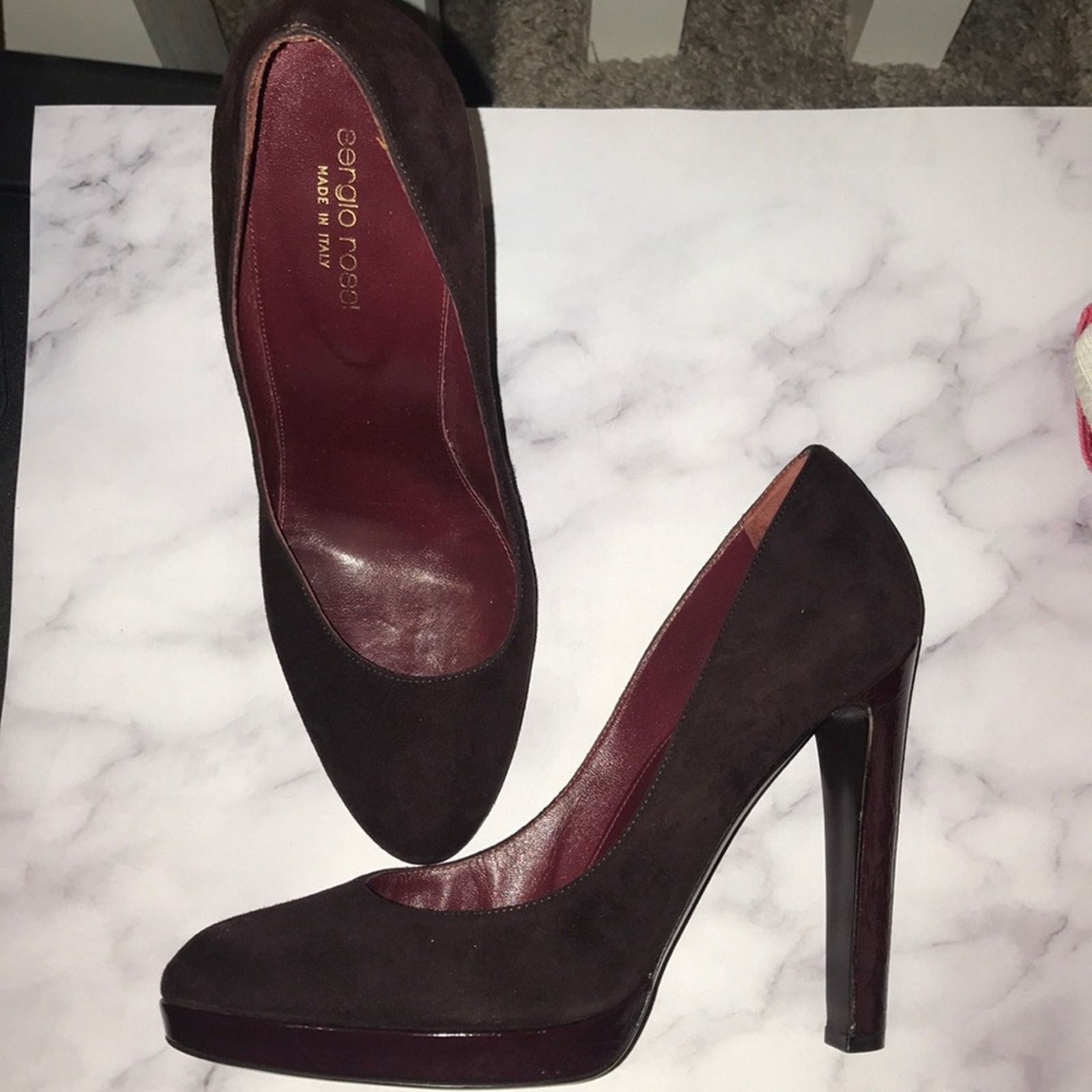 Sergio Rossi Sergio Rossi vero cucio suede italian pumps 39 Size US 8.5 / IT 38.5 - 6 Thumbnail