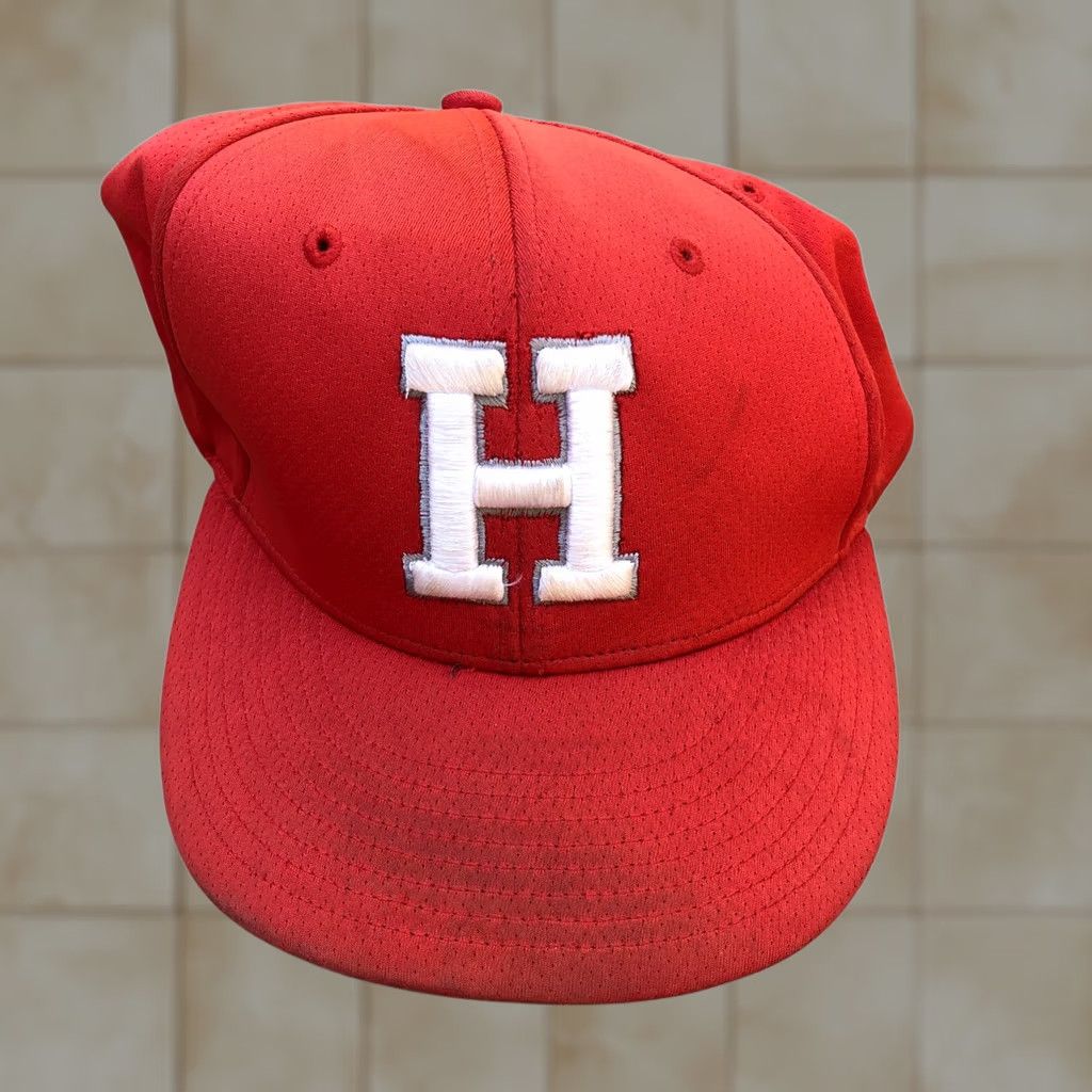 Vintage RICHARDSON H Logo Fitted Hat Men's LG/XL Red Embroidered Cap Size ONE SIZE - 1 Thumbnail