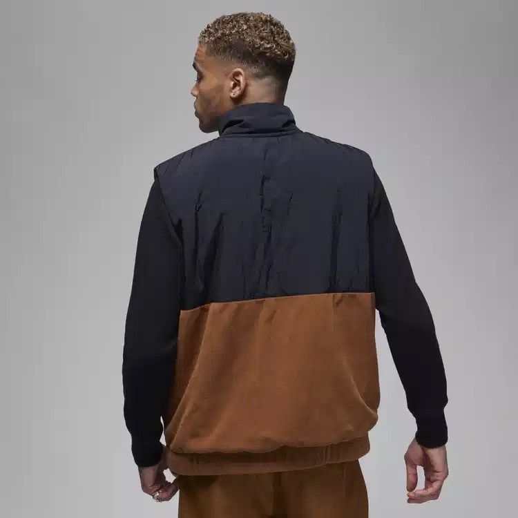 Jordan Brand Jordan Essentials Winter Fleece Vest Black Tan Size US XL / EU 56 / 4 - 3 Thumbnail