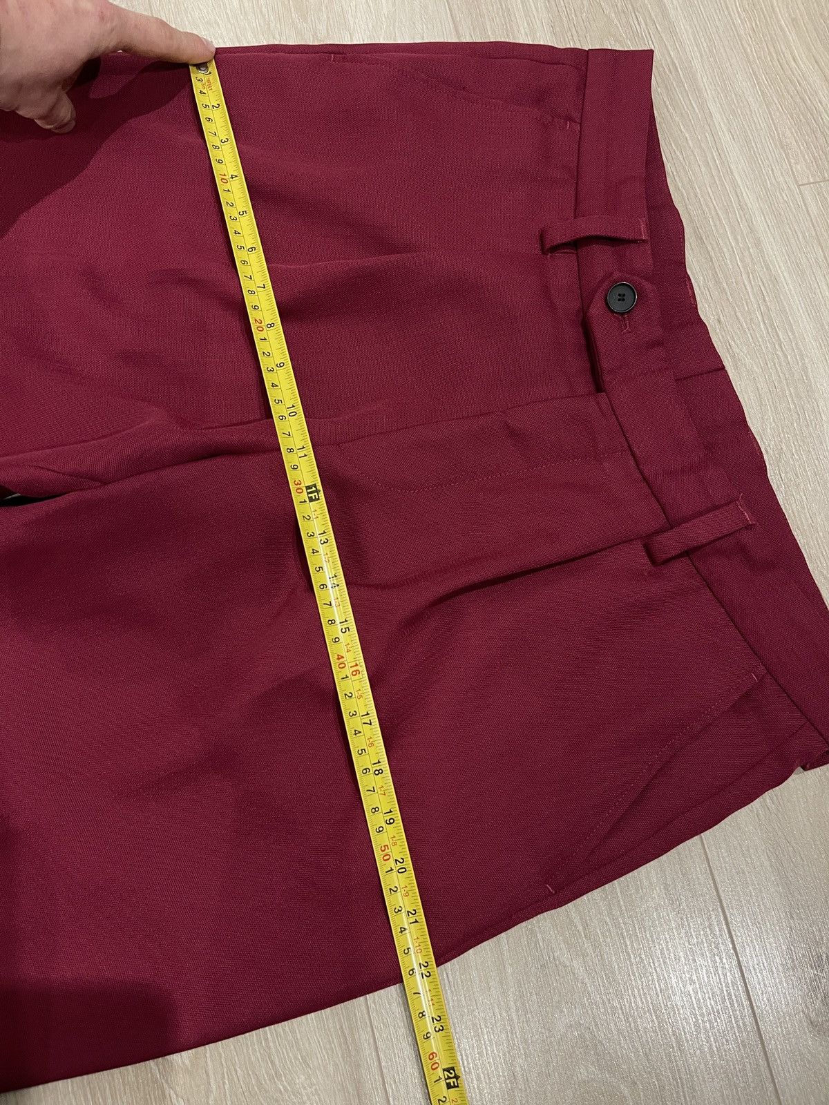 Hugo Boss HUGO BOSS Porte Fashion Fit Trousers Pants Burgundy Wool Size US 36 / EU 52 - 13 Thumbnail