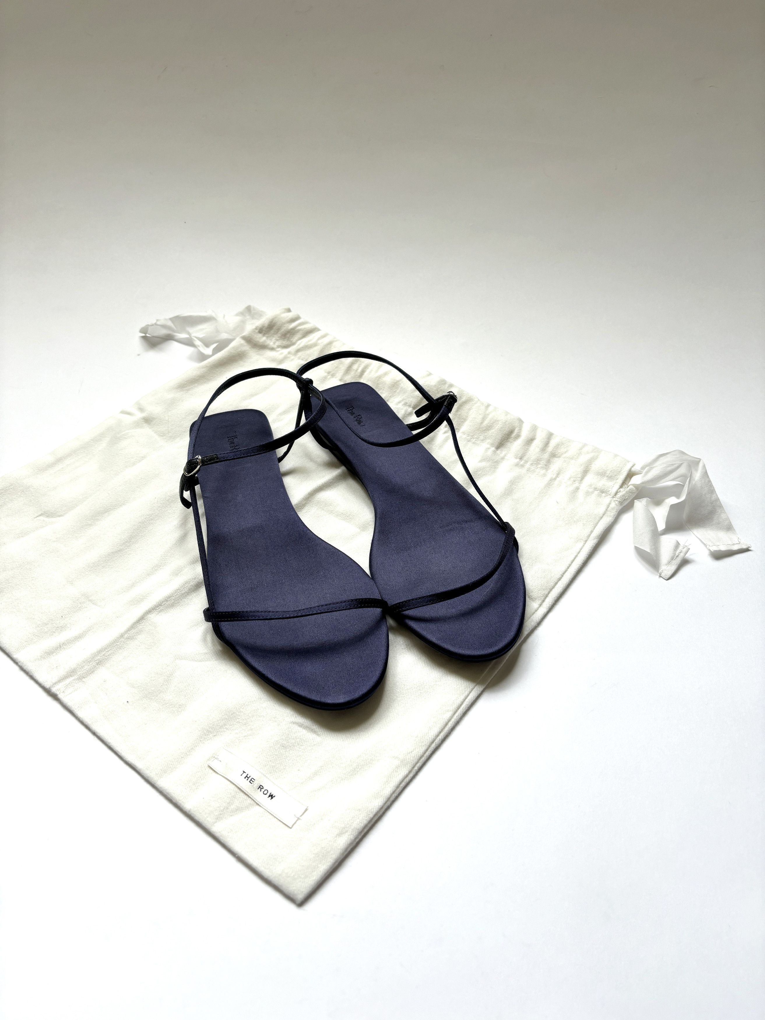 The Row ⚡️QUICK SALE⚡️The Row Navy Bare Flat Strappy Sandal Size US 10 / IT 40 - 2 Thumbnail