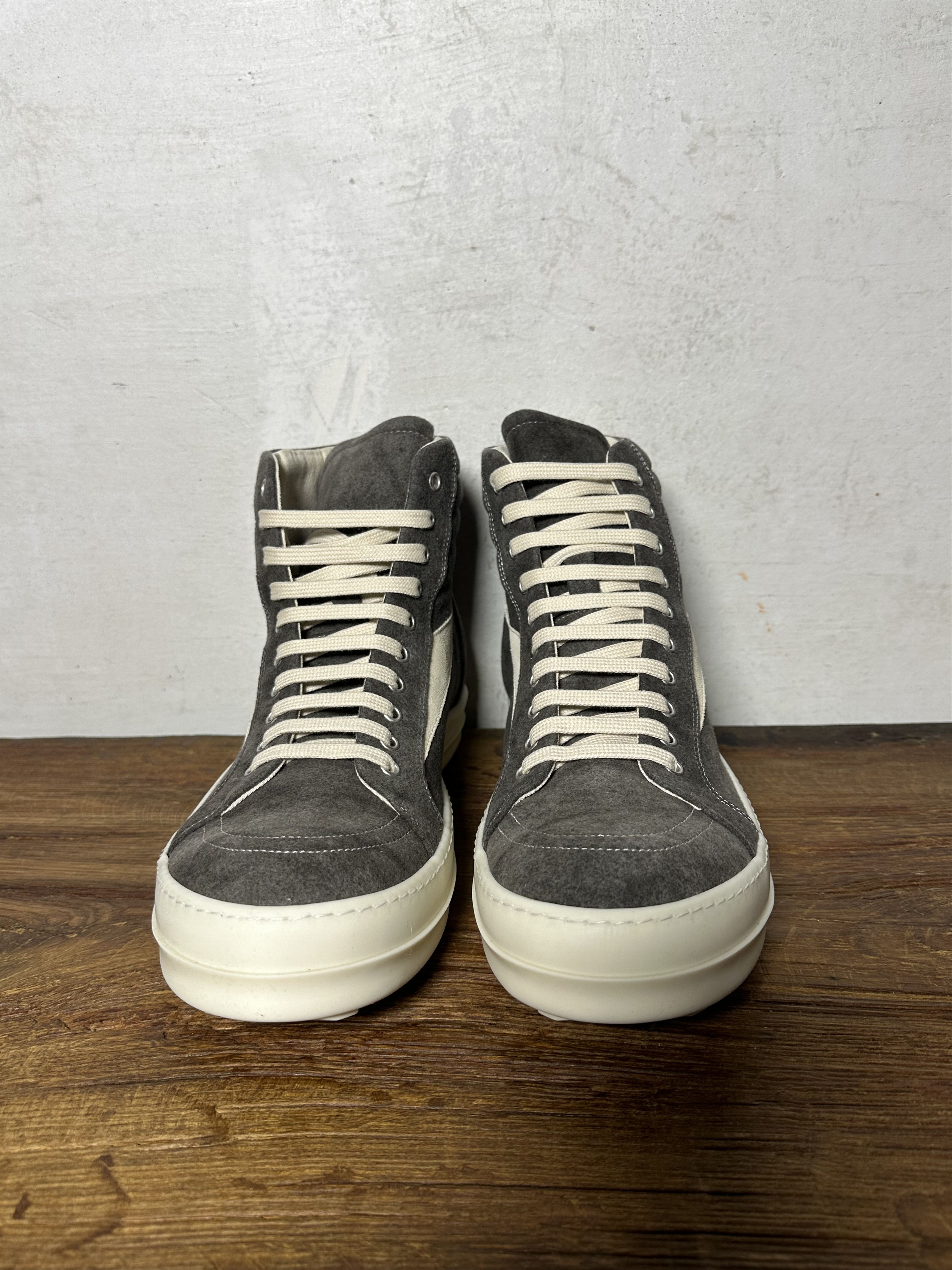 Rick Owens Drkshdw Rick Owens DRKSHDW Vitnage High Top Sneakers Dust Size US 12 / EU 45 - 3 Thumbnail