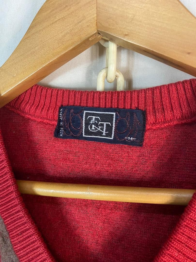 Japanese Brand × Vintage Vintage Tt wool vneck sweatshirt Size US S / EU 44-46 / 1 - 6 Thumbnail