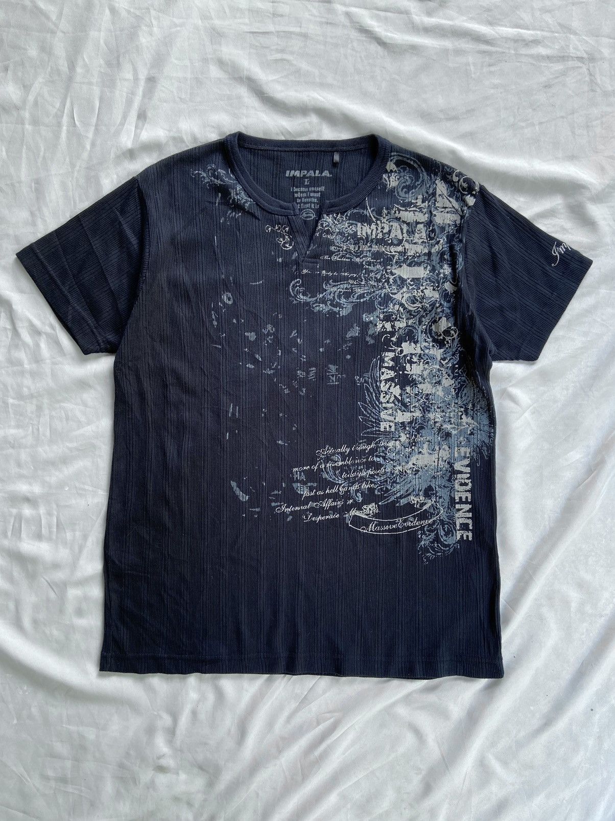 image of Japanese Impala Poem Quoted Tee in Black, Men's (Size Large)