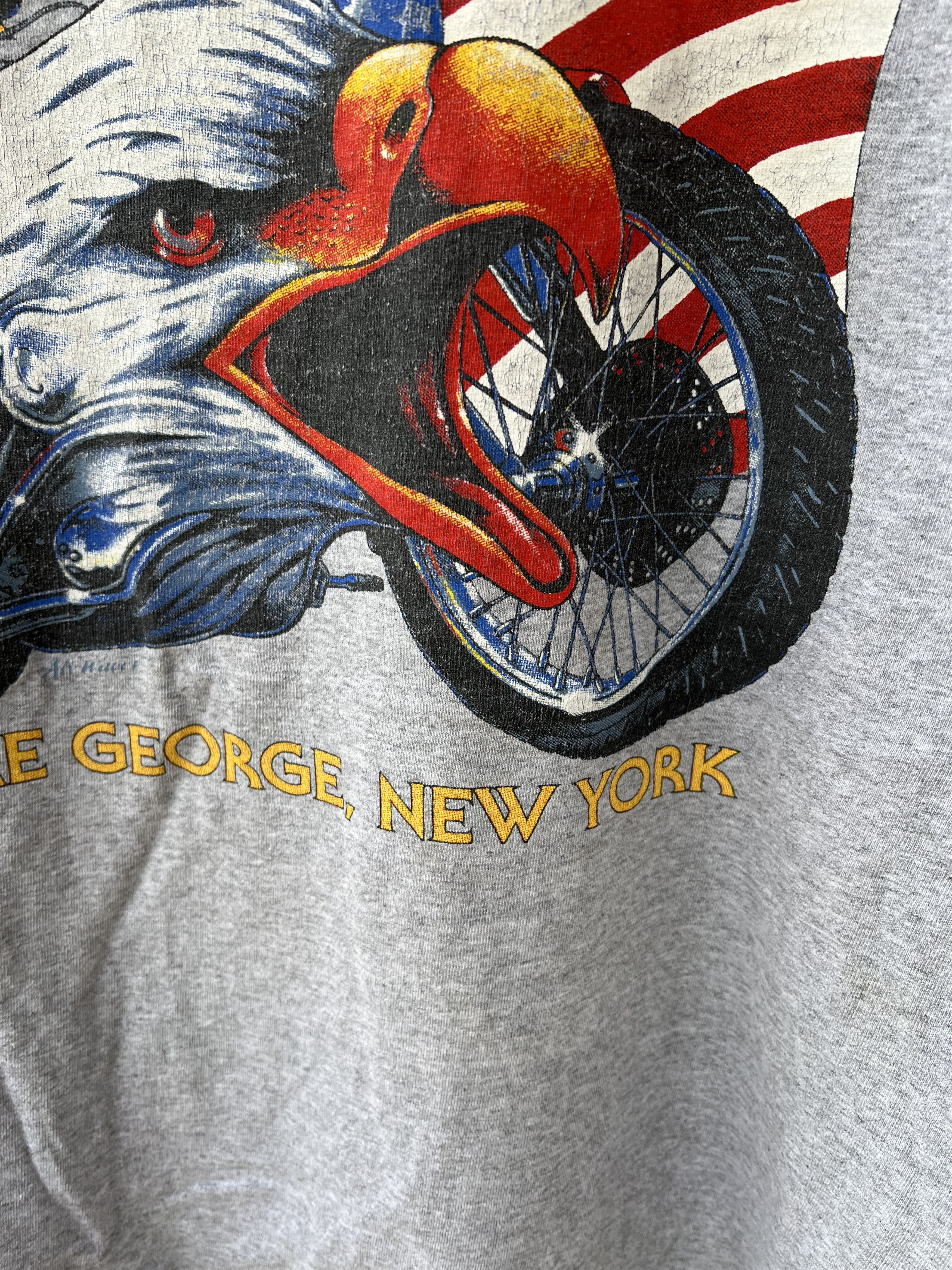 Vintage 2003 Americade Bike T-Shirt Lake George Nee York Size US XL / EU 56 / 4 - 5 Thumbnail