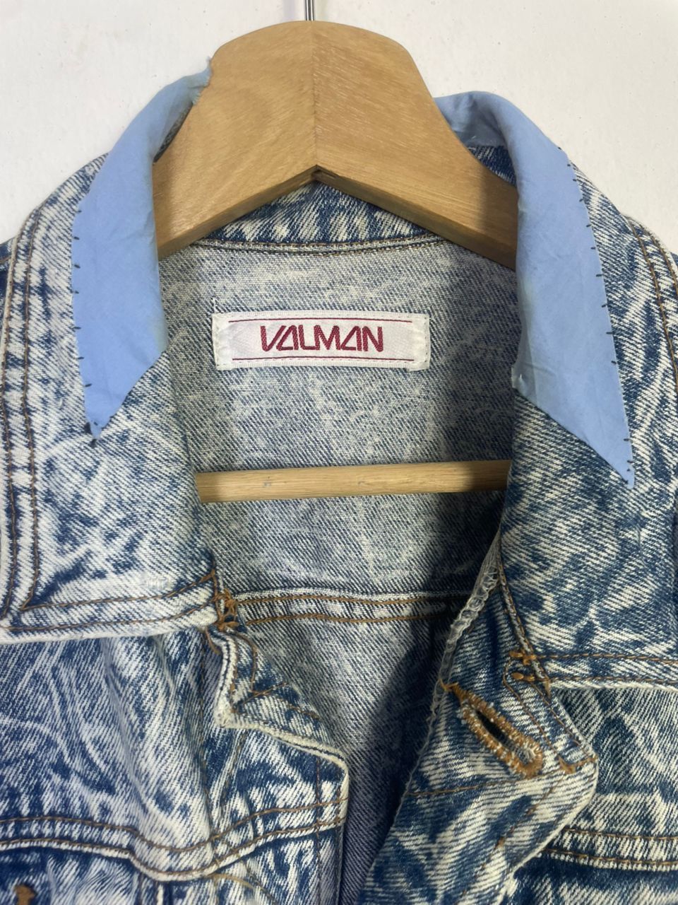 Designer Vintage Valman Denim Jacket Size US L / EU 52-54 / 3 - 3 Thumbnail