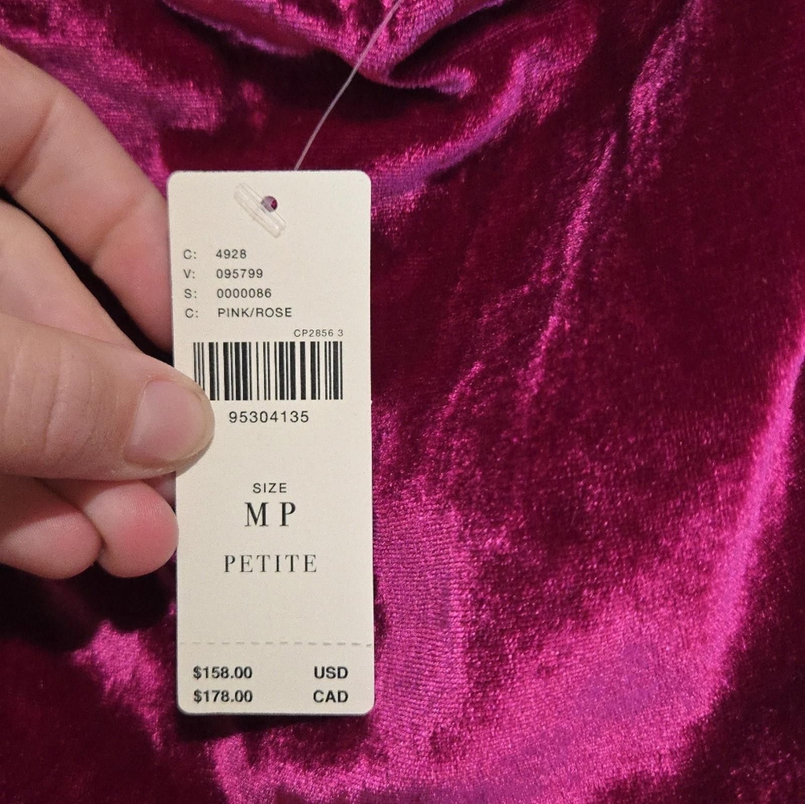 Marvel Comics NWT Maeve Drop-Waist Velvet Mini Dress Size M / US 6-8 / IT 42-44 - 4 Thumbnail