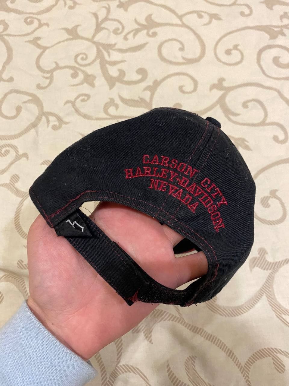 Harley Davidson Harley-Davidson Motorcycles Embroidered Black Dad Cap Hat Size ONE SIZE - 4 Thumbnail