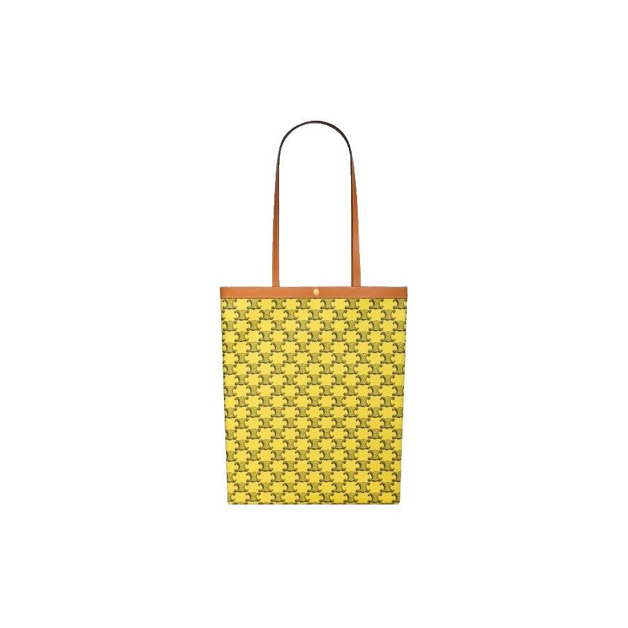 Celine CELINE Medium Flat Yellow Canvas Shopper Tote Bag New & Auth Size ONE SIZE - 1 Preview
