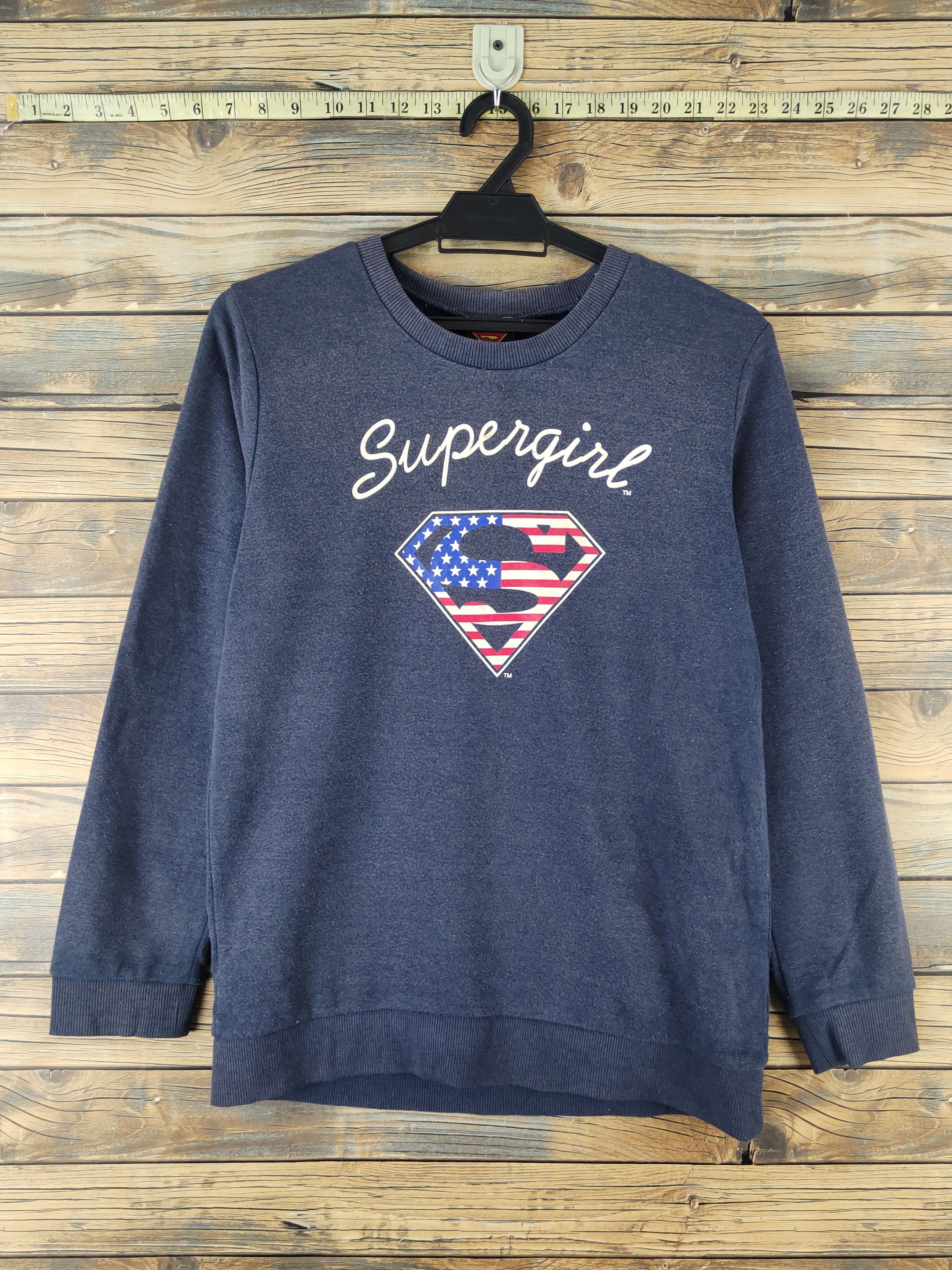 Marvel Comics DL Supergirl Navy Sweatshirts #2468 Size M / US 6-8 / IT 42-44 - 1 Thumbnail