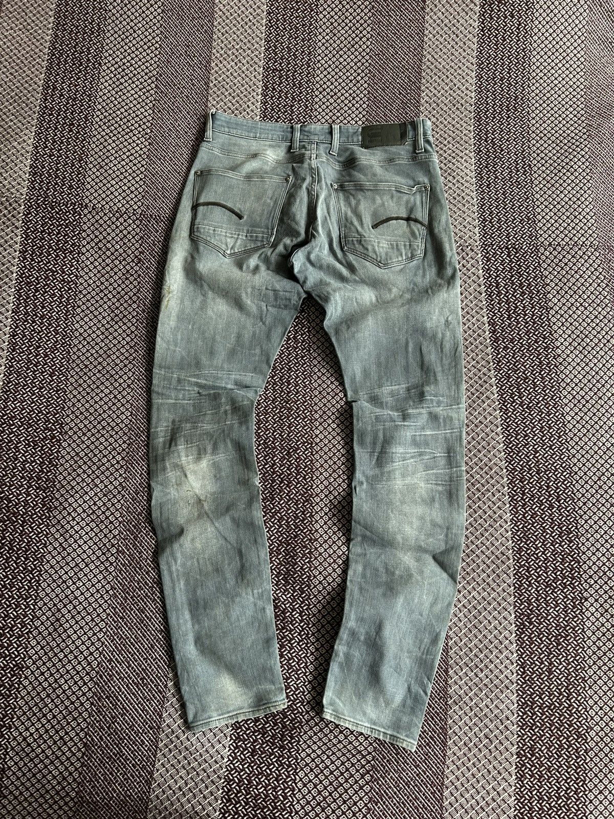 G-Star G-Star Raw Reverd Skinny Denim Jeans Mens Faded Thrashed W32 Size US 32 / EU 48 - 1 Thumbnail