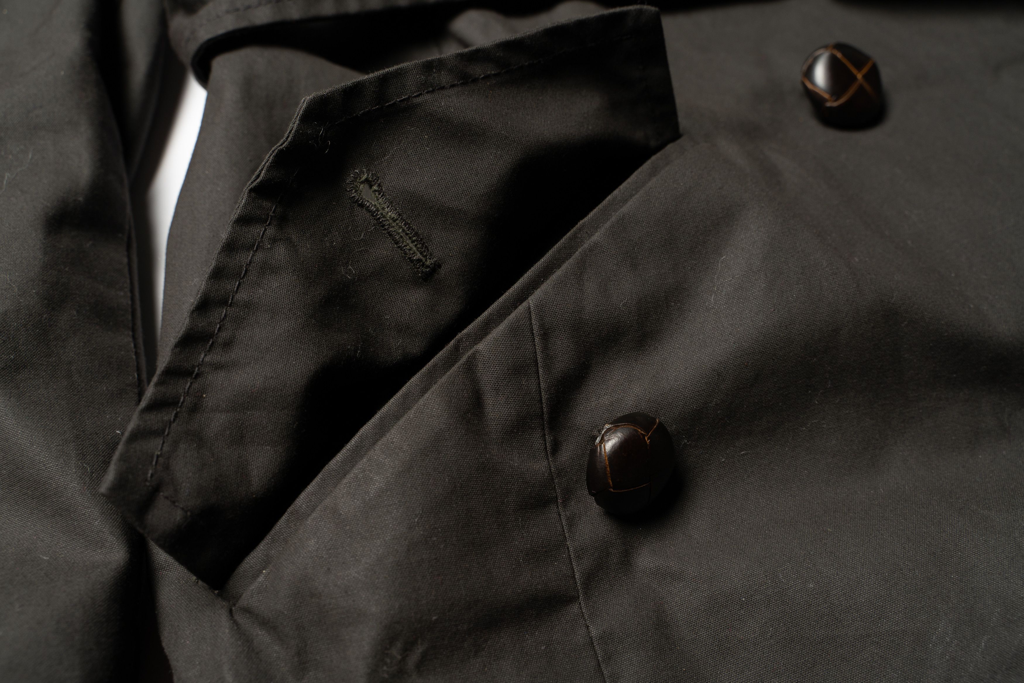 Jigsaw 🔴JIGSAW British Millerain Waxed Cotton Trench Coat Size L / US 10 / IT 46 - 5 Thumbnail