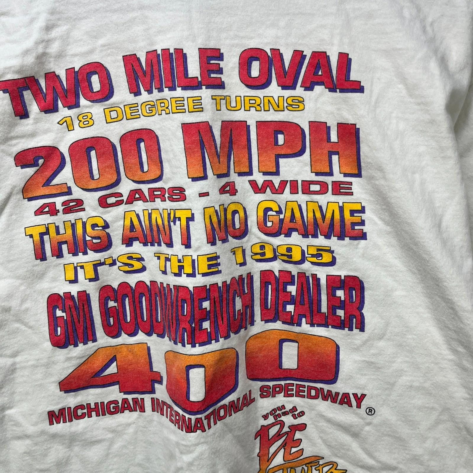 Vintage Vintage 90s Michigan NASCAR Winston Cup T Shirt 2XL Size US XXL / EU 58 / 5 - 7 Thumbnail