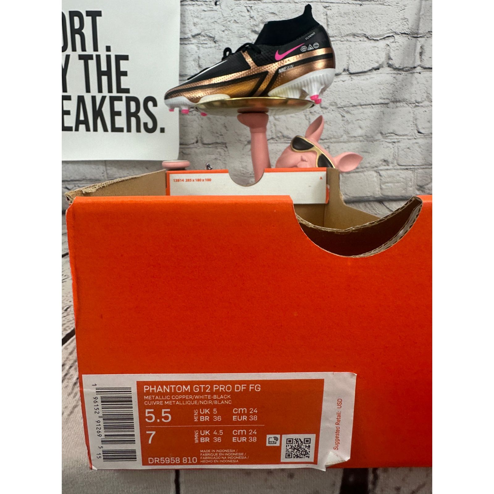 Nike Nike Phantom GT2 Pro DF FG Soccer Cleats Womens 7 Black Size US 7 / IT 37 - 9 Thumbnail