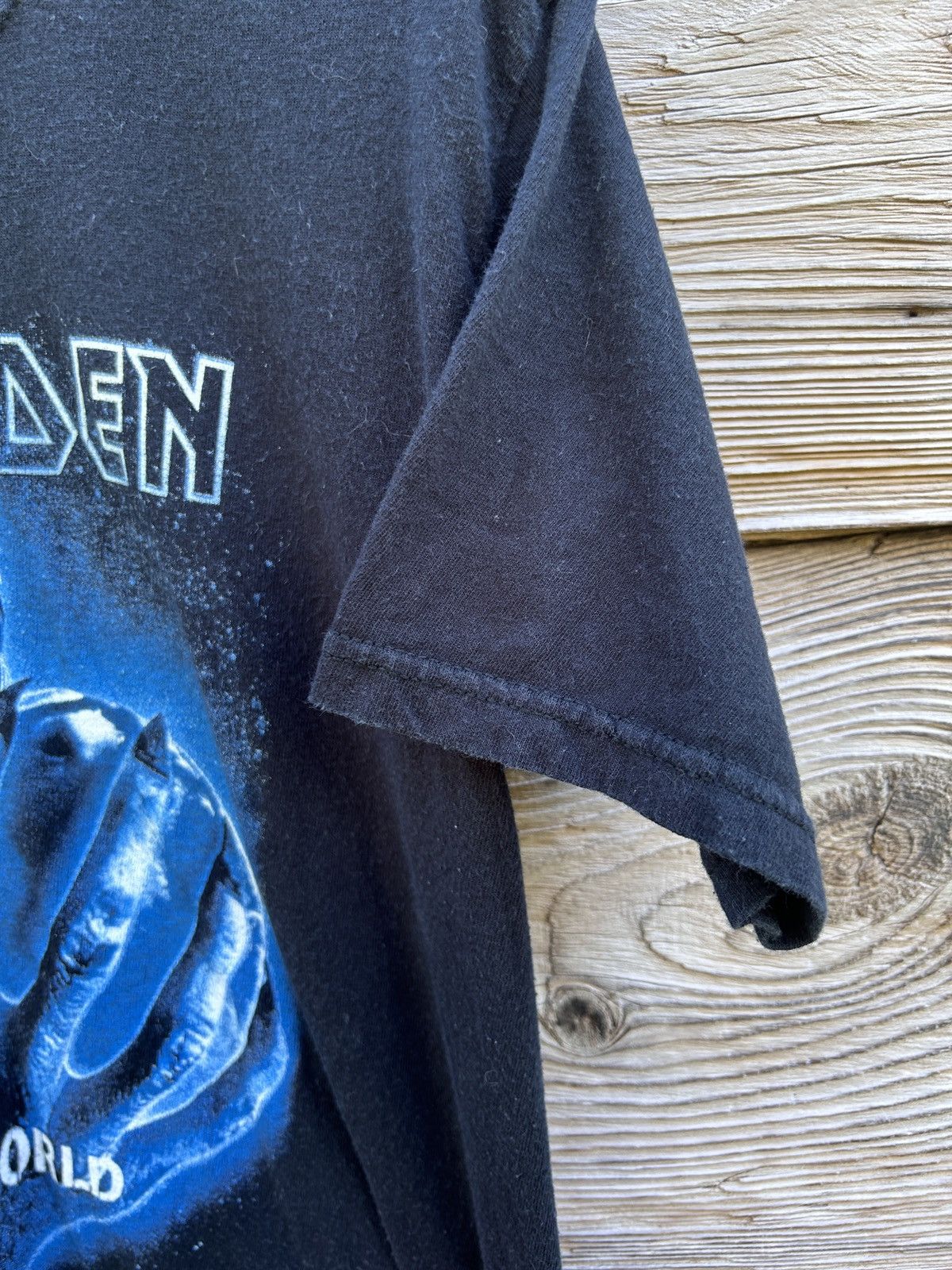 Band Tees × Iron Maiden × Vintage 00s Vintage Iron Maiden Different World T-Shirt In Black Size S / US 4 / IT 40 - 3 Thumbnail