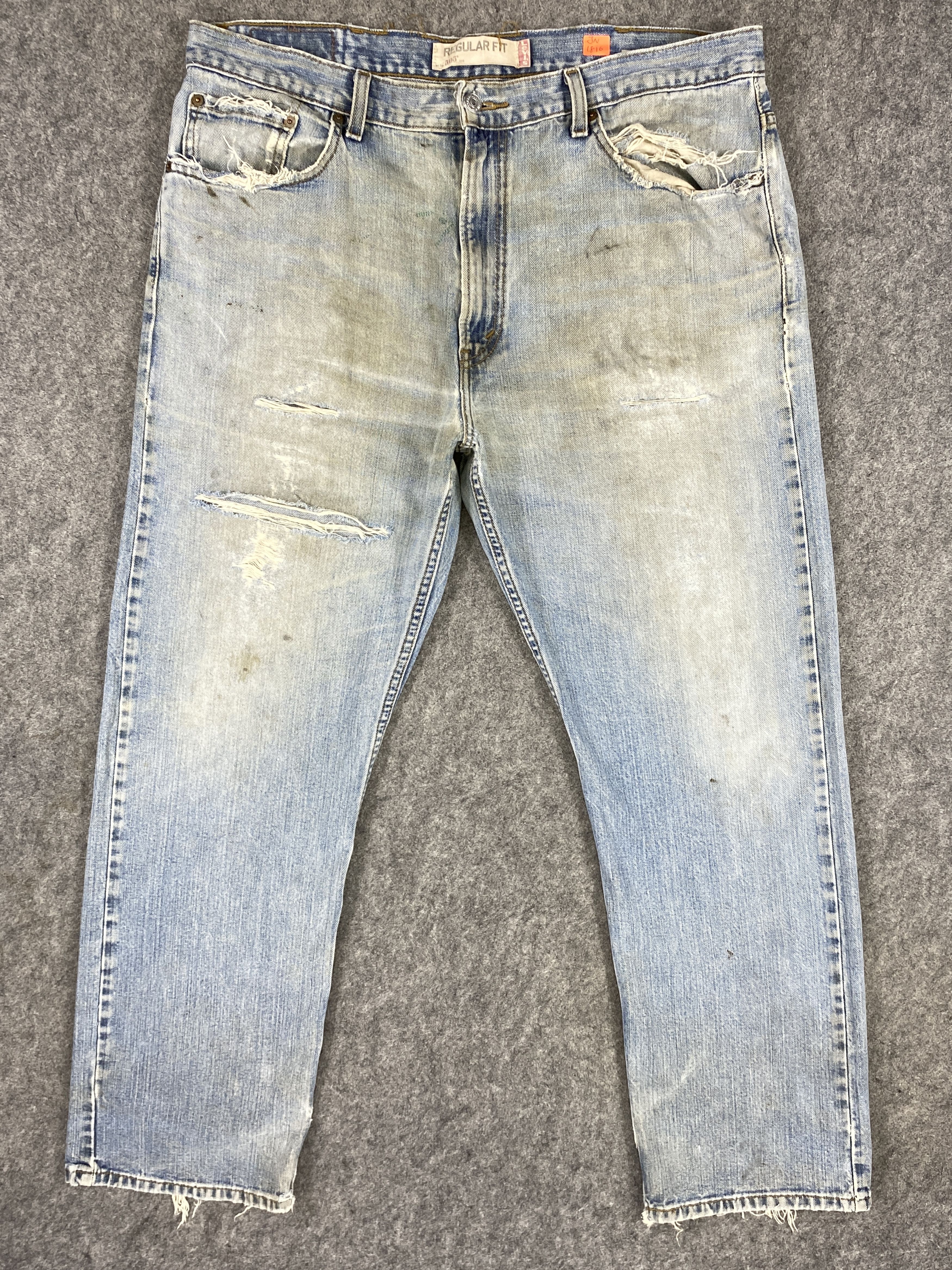 image of Distressed Denim x Hype Dirty Used Blue Vintage Levi's 505 39X31.5 Denim -Jn1816, Men's