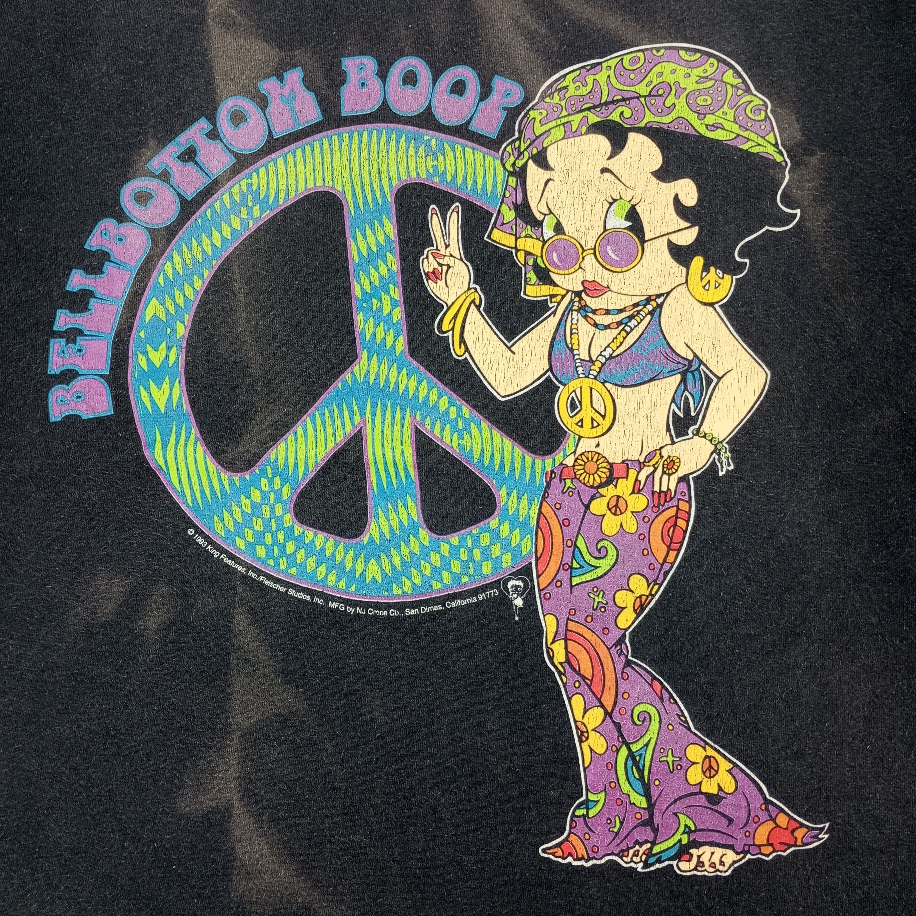 Vintage Vintage 90's Betty Boop Parody Bell Bottom Boop Tshirt Size US L / EU 52-54 / 3 - 2 Thumbnail