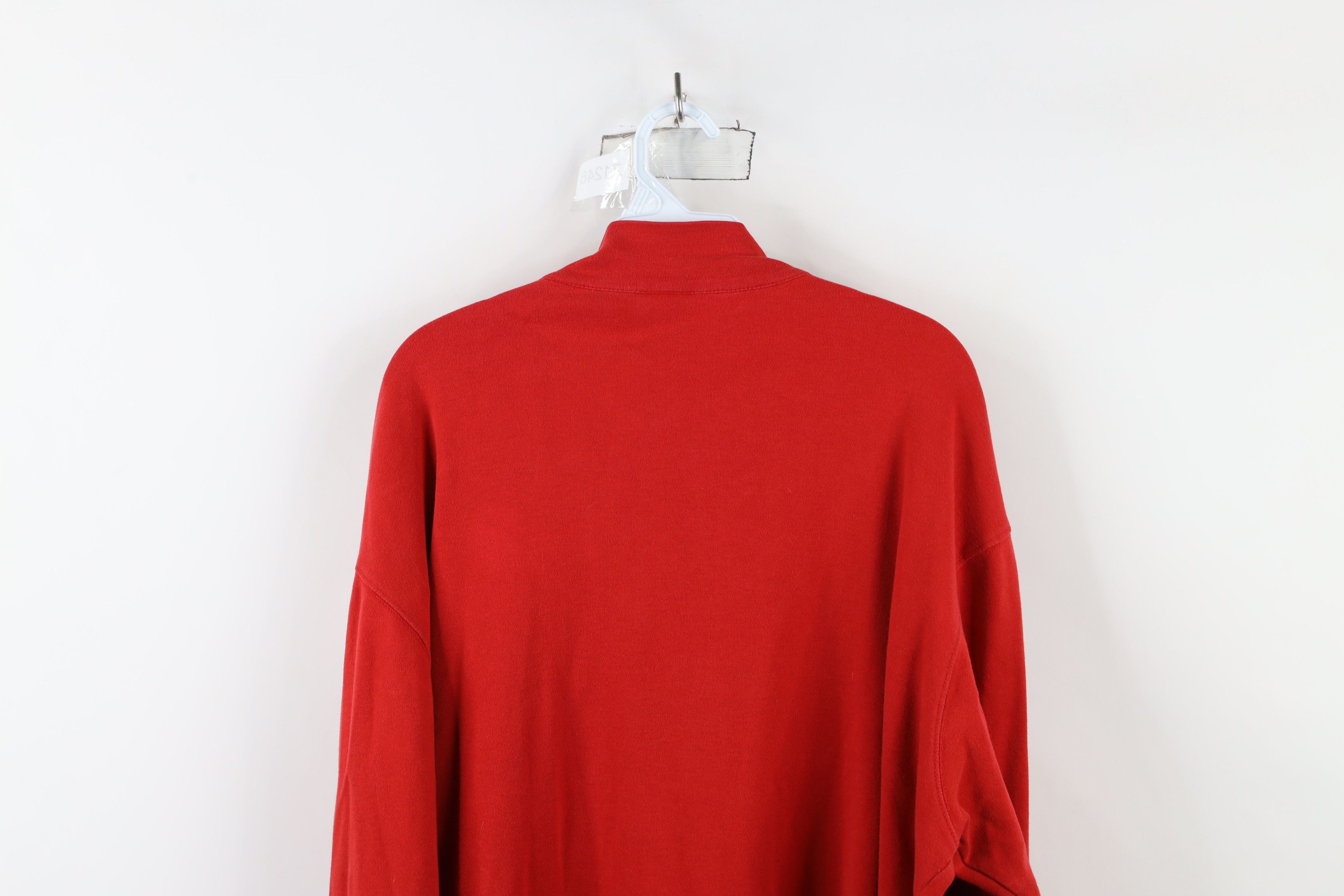 Disney × Vintage Vintage 90s Disney Winnie the Pooh Half Zip Shirt Top Red Size 3XL / US 20-22 - 14 Thumbnail