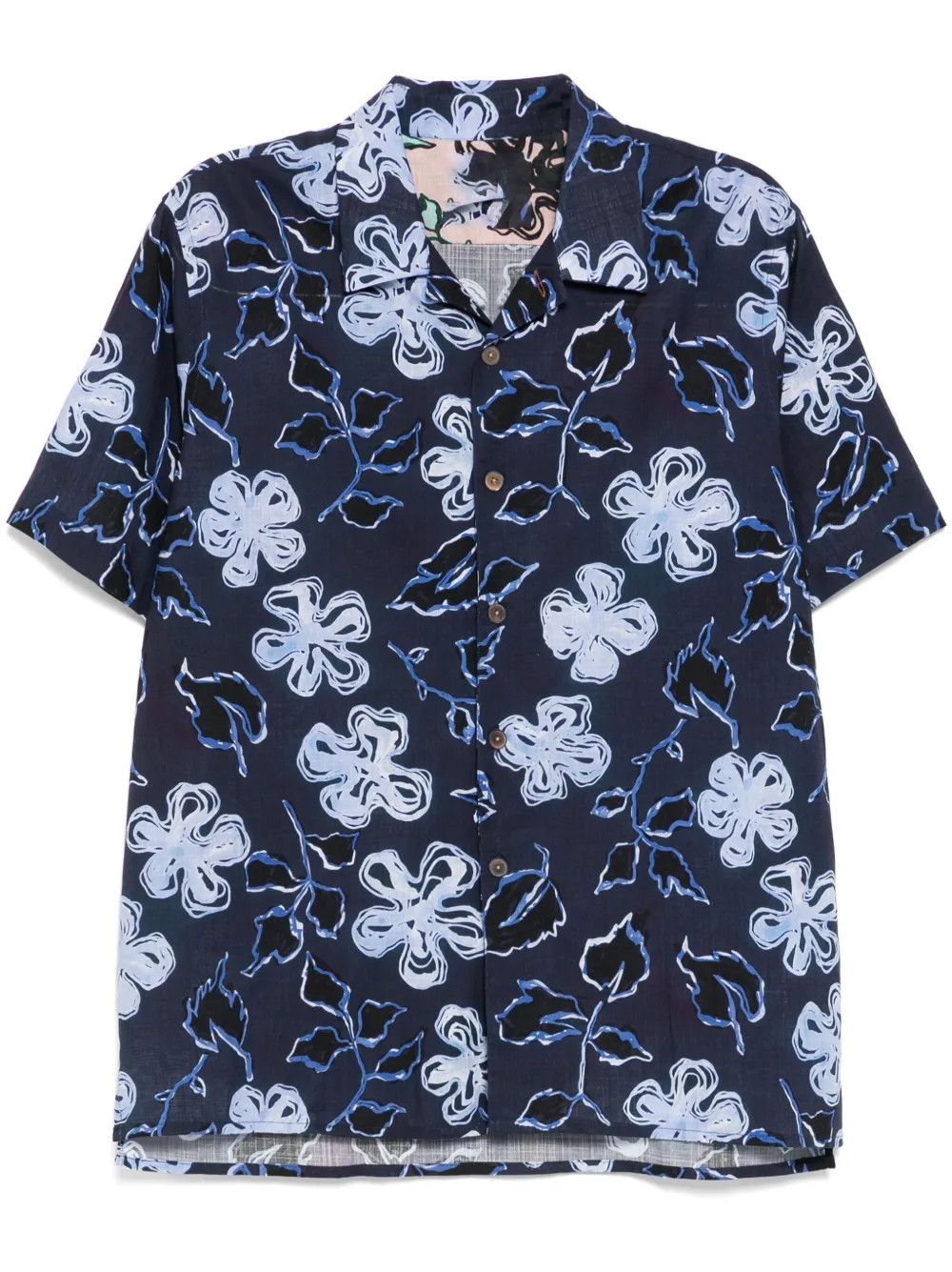 Other Men’s Blue Floral Print Short Sleeve Shirt Size US M / EU 48-50 / 2 - 3 Thumbnail