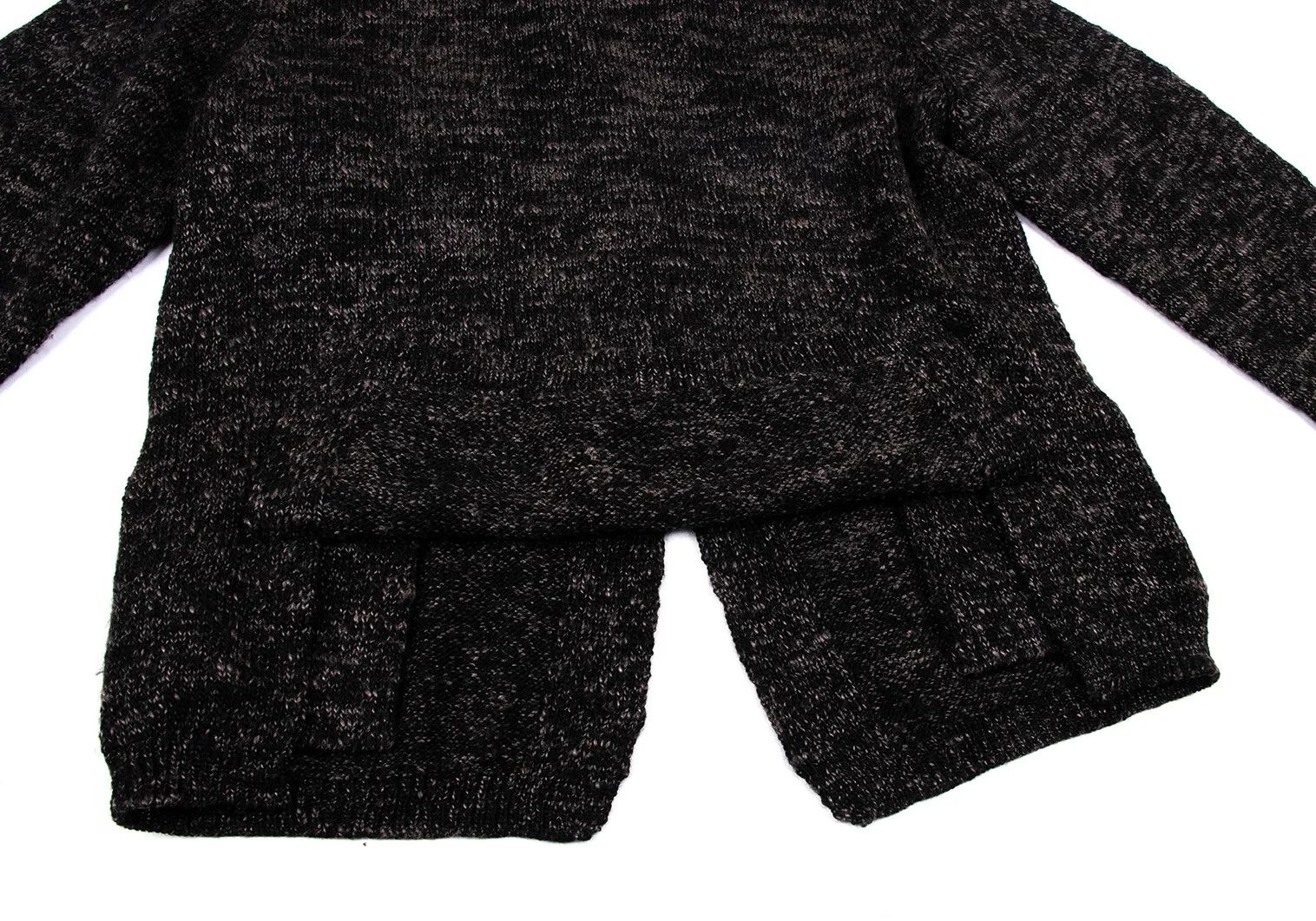 Yohji Yamamoto Yohji Yamamoto Wool Knit Jacket Charcoal Black M Size US M / EU 48-50 / 2 - 14 Thumbnail