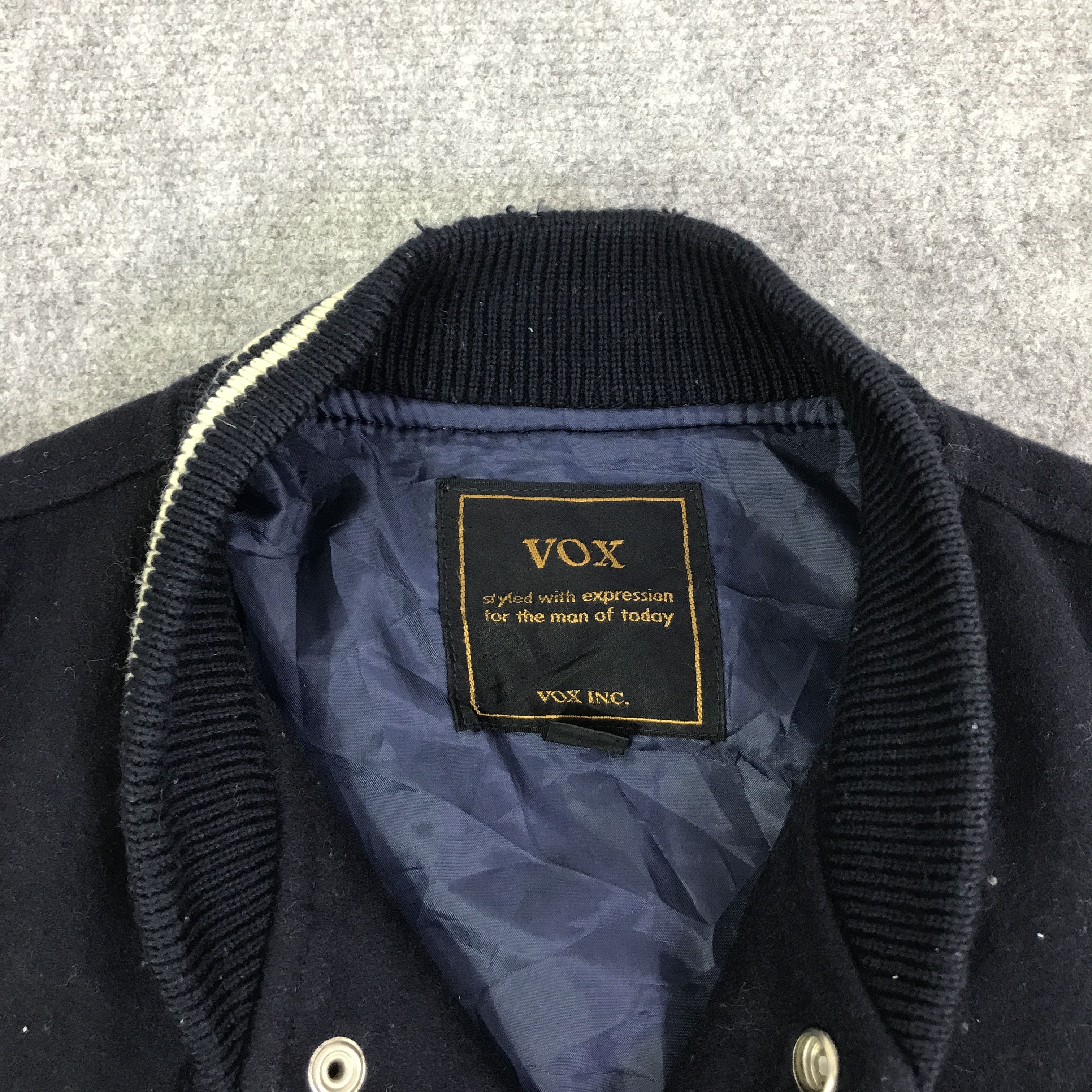 Japanese Brand VOX JAPAN STYLE VARSITY WOOL JACKET K105B6 Size US L / EU 52-54 / 3 - 7 Thumbnail