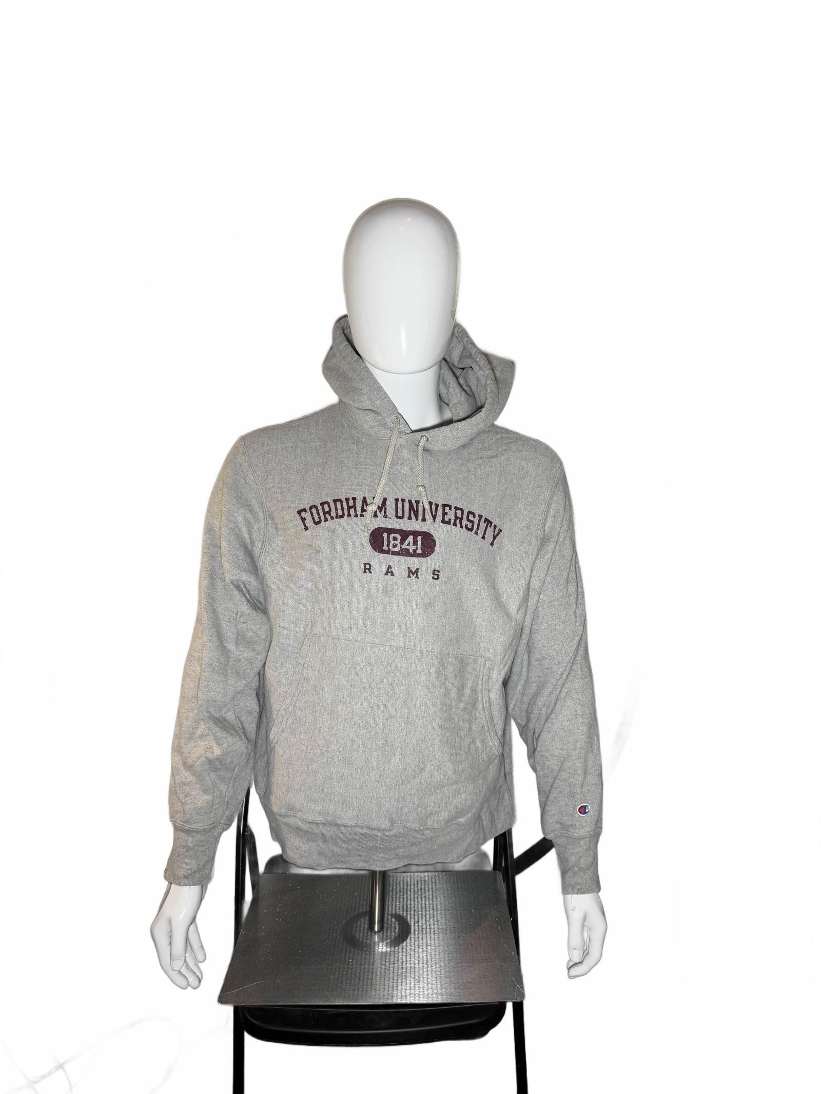 Champion Fordham University Rams Hoodie - Grey College Apparel Size US M / EU 48-50 / 2 - 1 Thumbnail