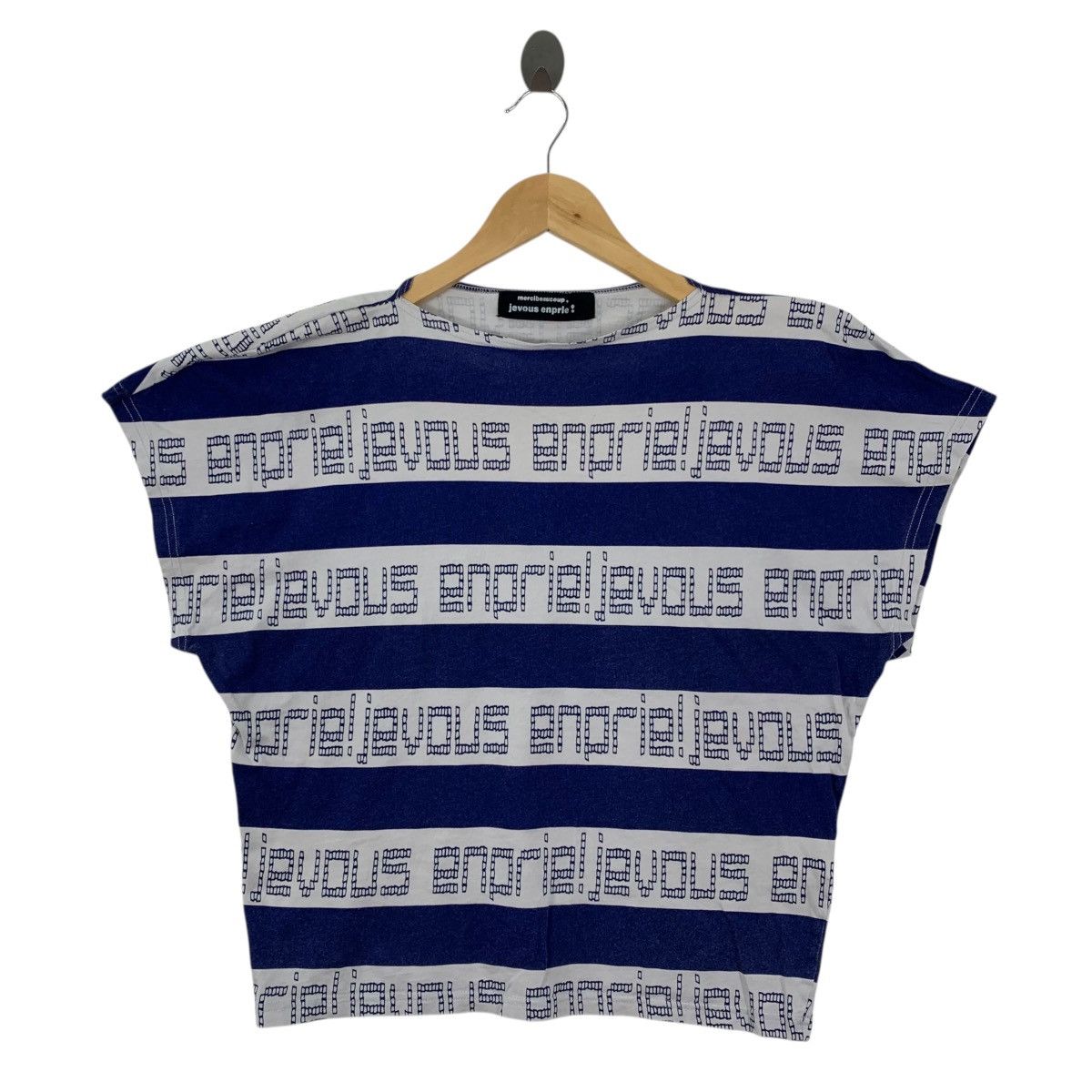 Issey Miyake ISSEY MIYAKE MERCIBEAUCOUP Jevous Enpriel Overprint Tshirt Size M / US 6-8 / IT 42-44 - 1 Thumbnail