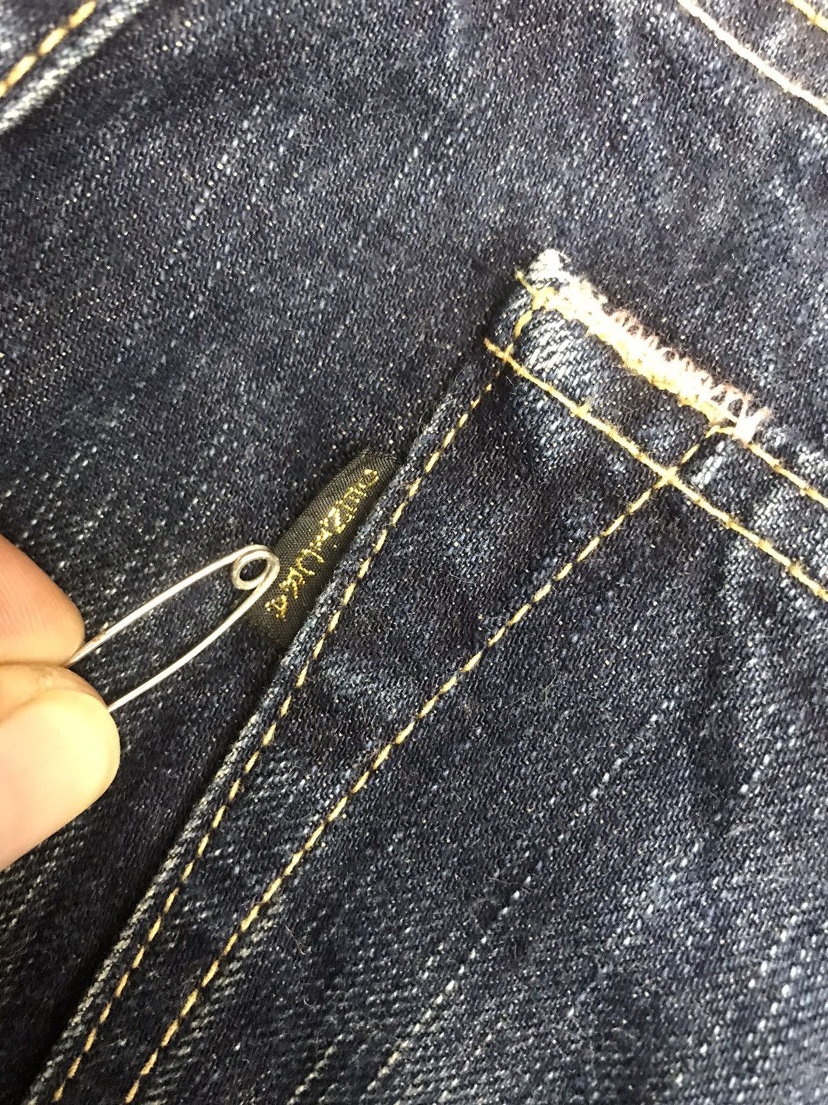 Japanese Brand 💥FLARE💥Archival DENICRA Sick Fade Mud Wash Flare Denim F54 Size US 35 - 15 Thumbnail