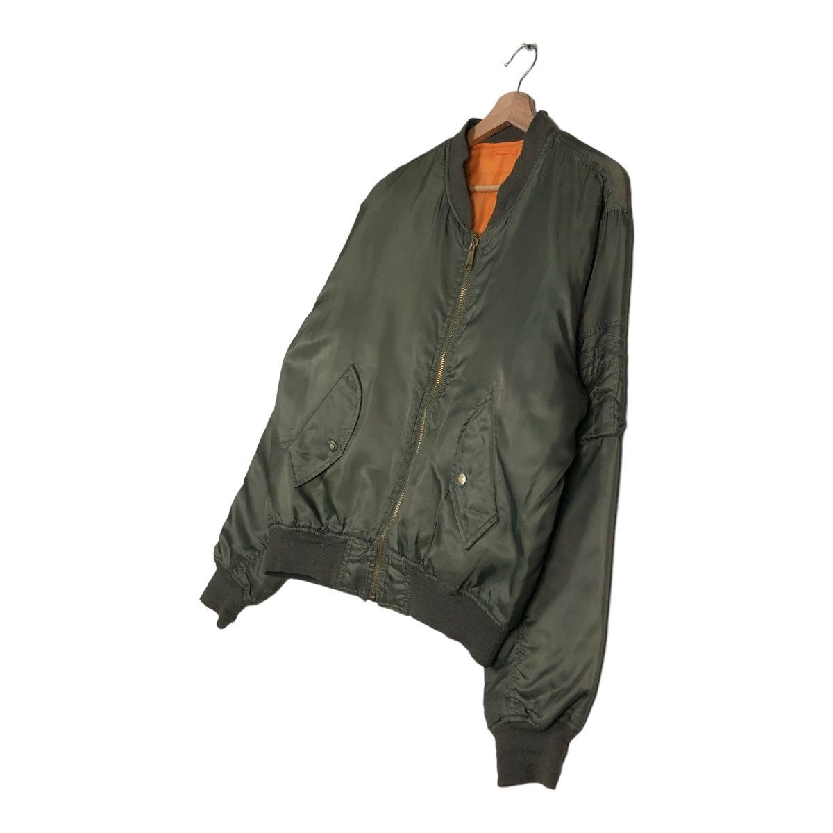 Vintage 🔥VINTAGE REVERSIBLE BOMBER JACKET MILITARY GARMENTS Size US L / EU 52-54 / 3 - 2 Thumbnail