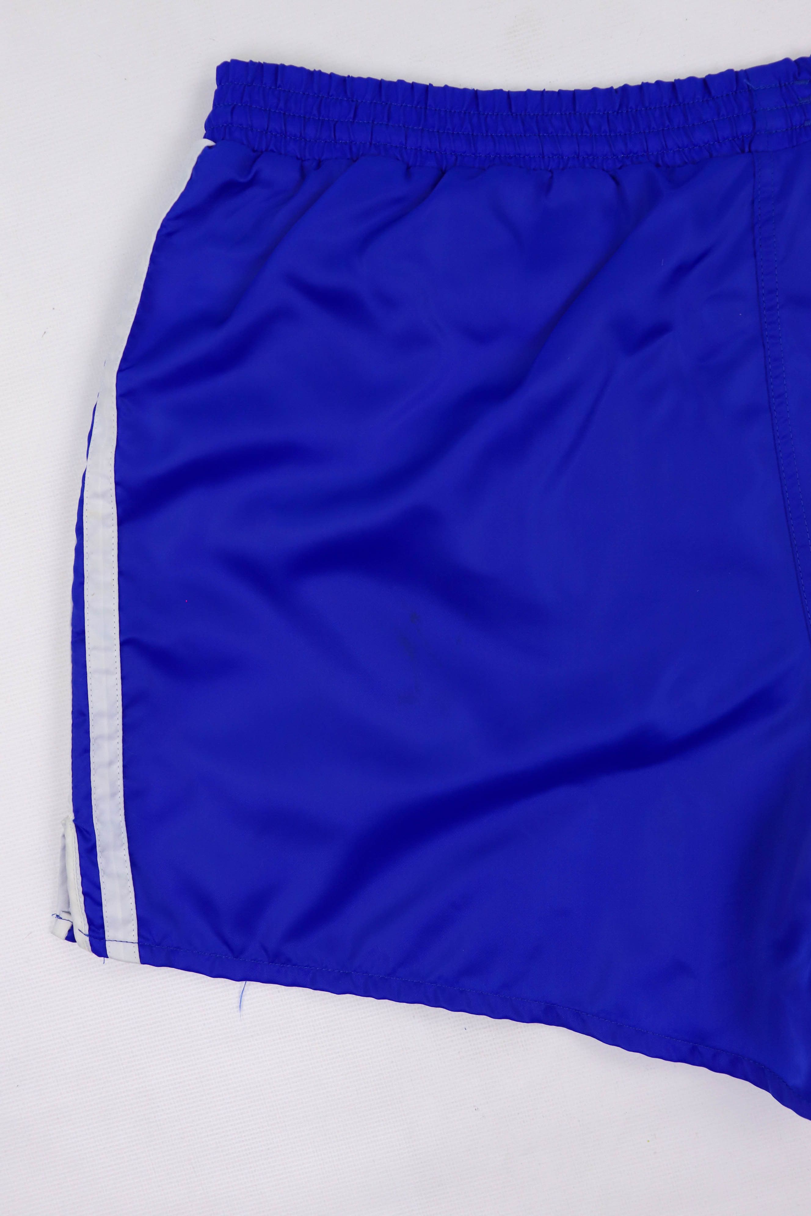 Adidas 70s Retro Vintage Adidas Ventex Blue Satin Nylon Run Shorts Size US 32 / EU 48 - 6 Thumbnail