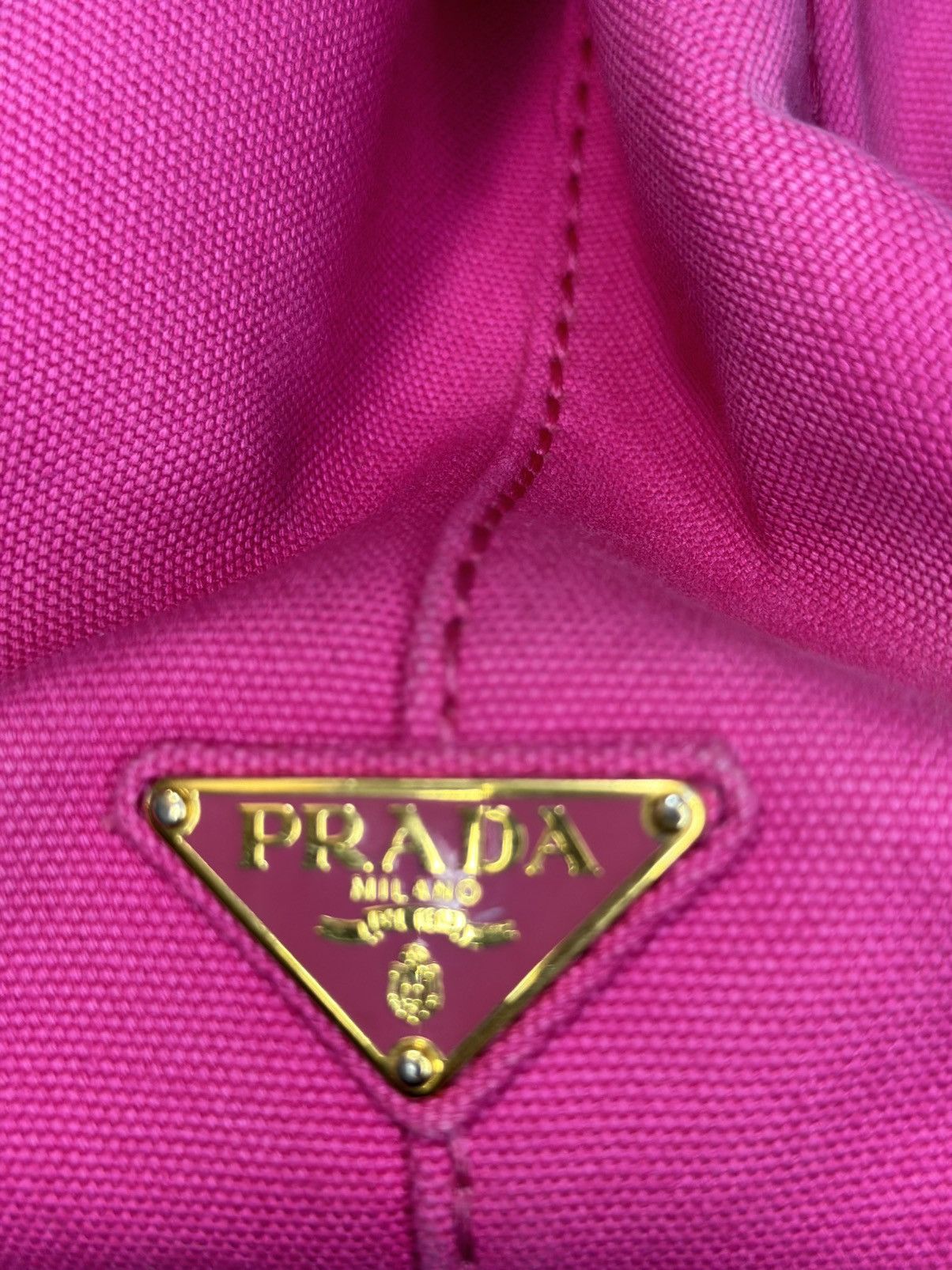 Prada Prada Canapa BN2642 Handbag Fuchsia - Authentic Size ONE SIZE - 5 Thumbnail
