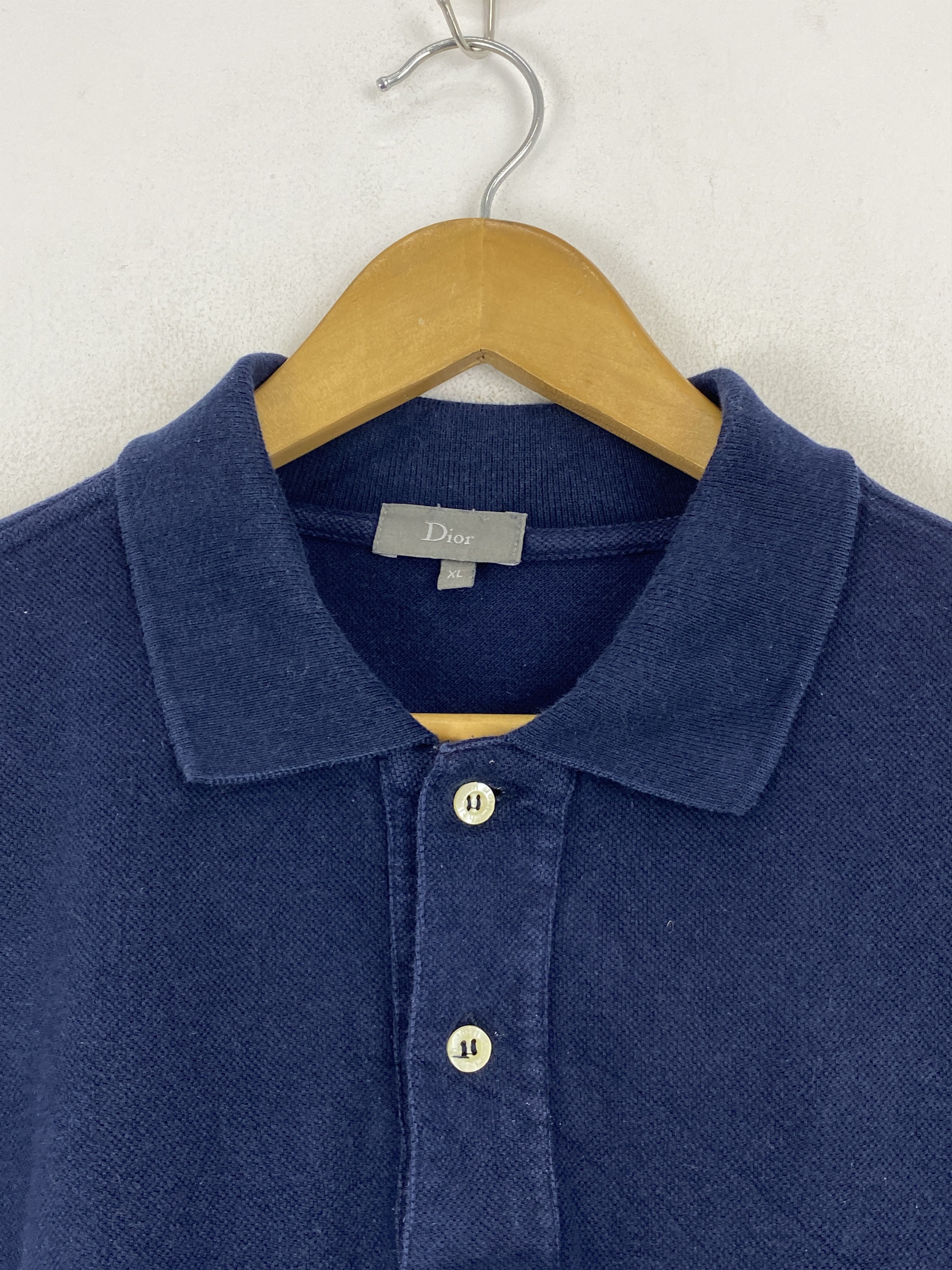 Dior Vintage Dior Plain Polo T Shirt TA0680 Size US XL / EU 56 / 4 - 10 Thumbnail